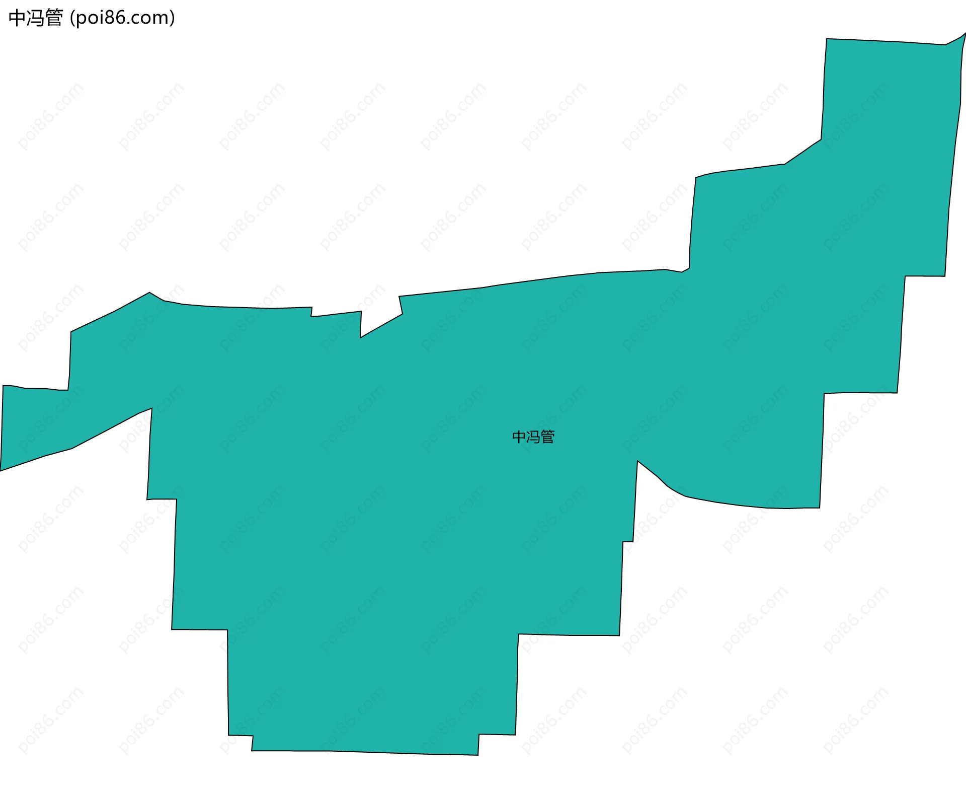 中冯管边界地图