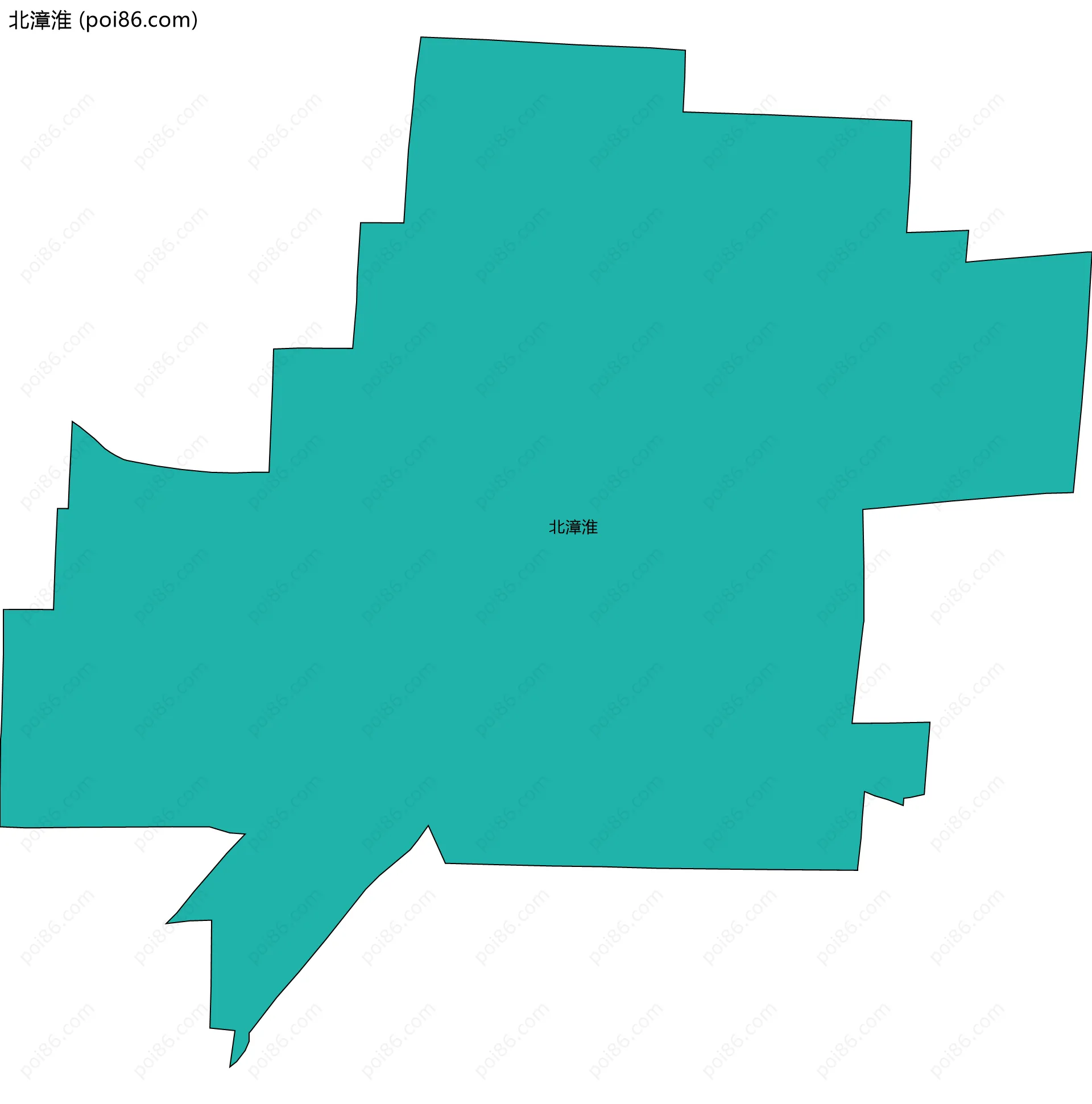北漳淮边界地图