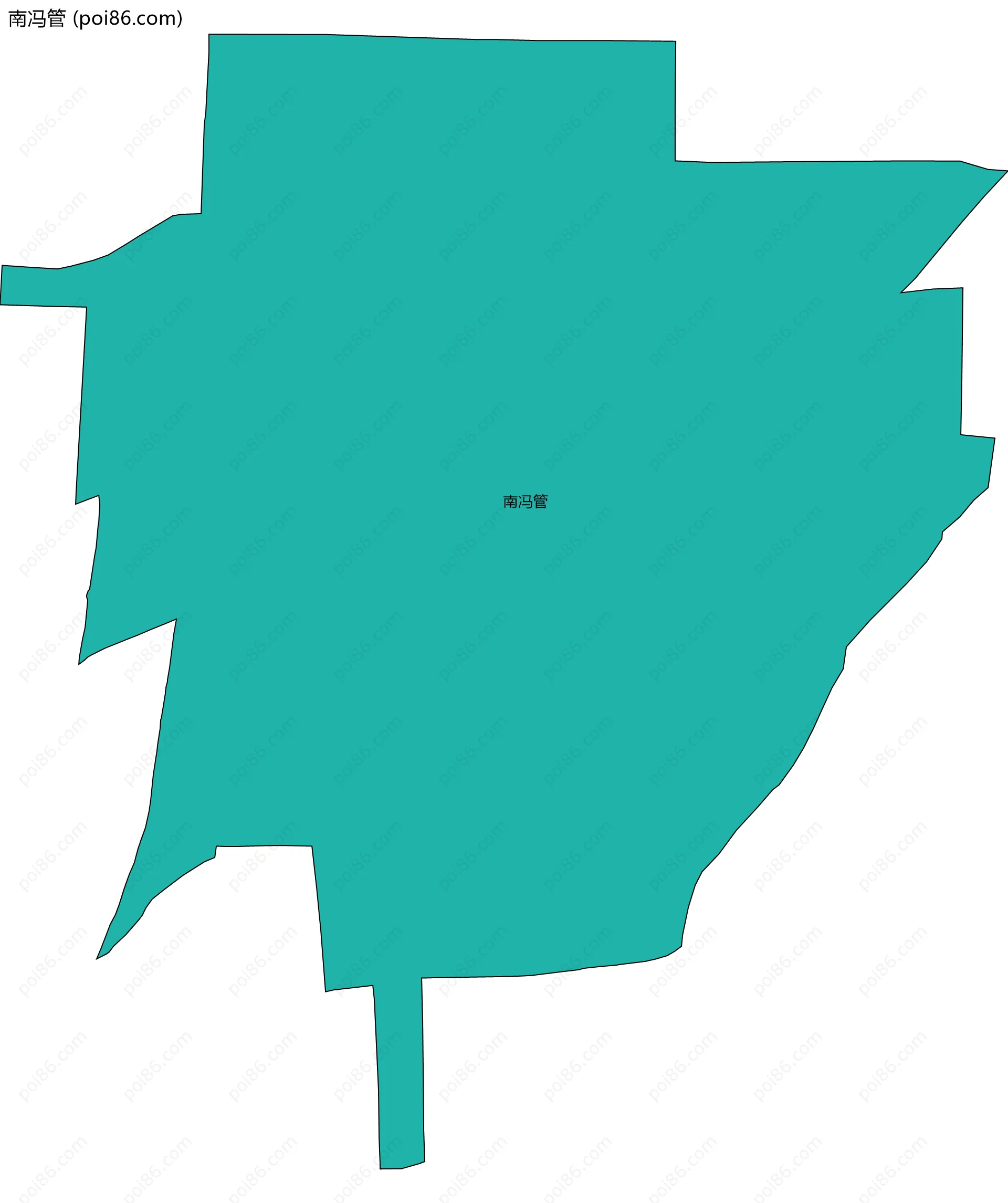 南冯管边界地图