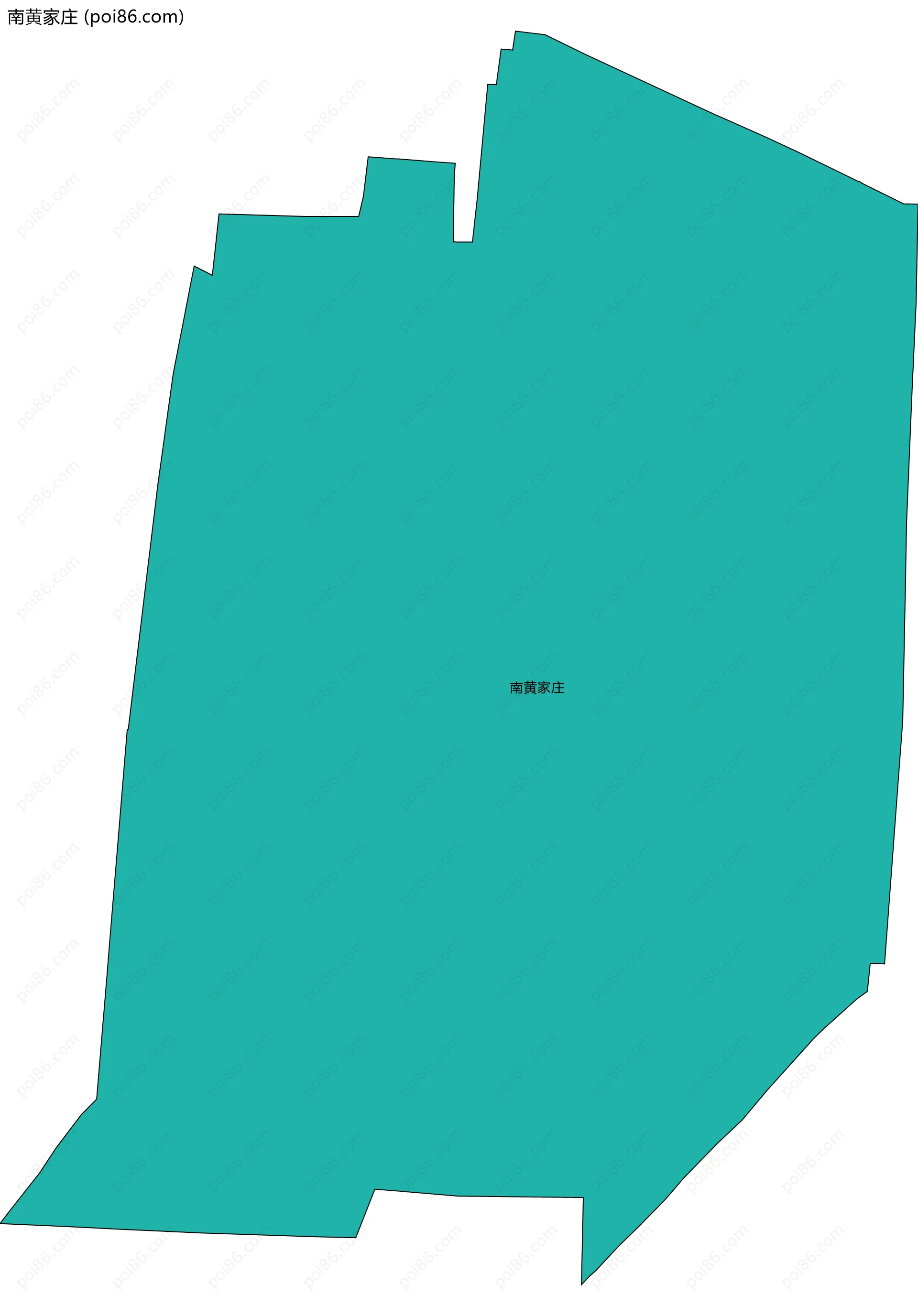 南黄家庄边界地图