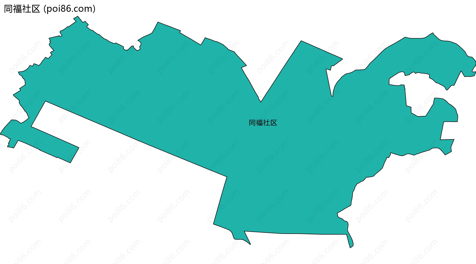 同福社区边界地图