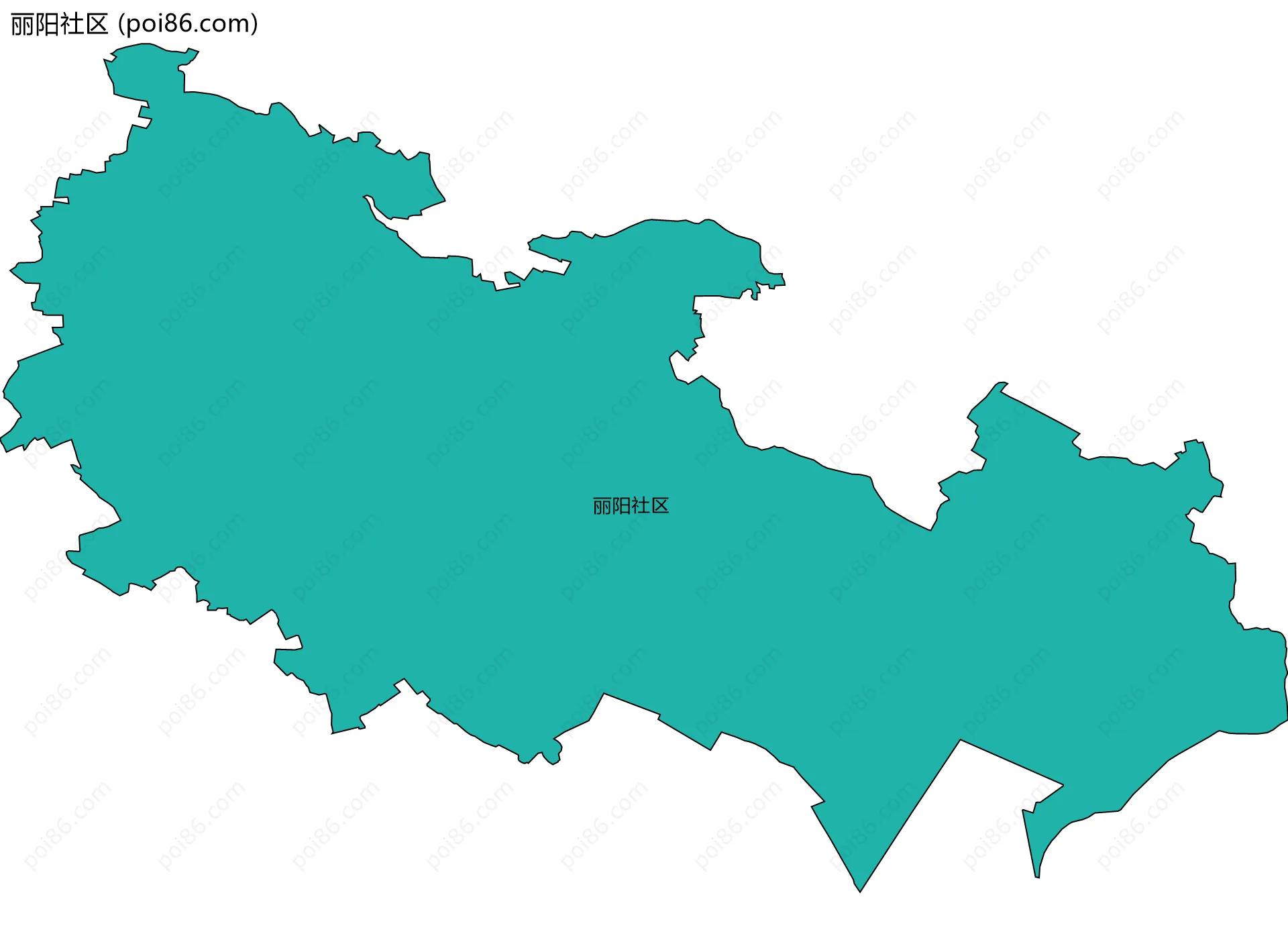 丽阳社区边界地图