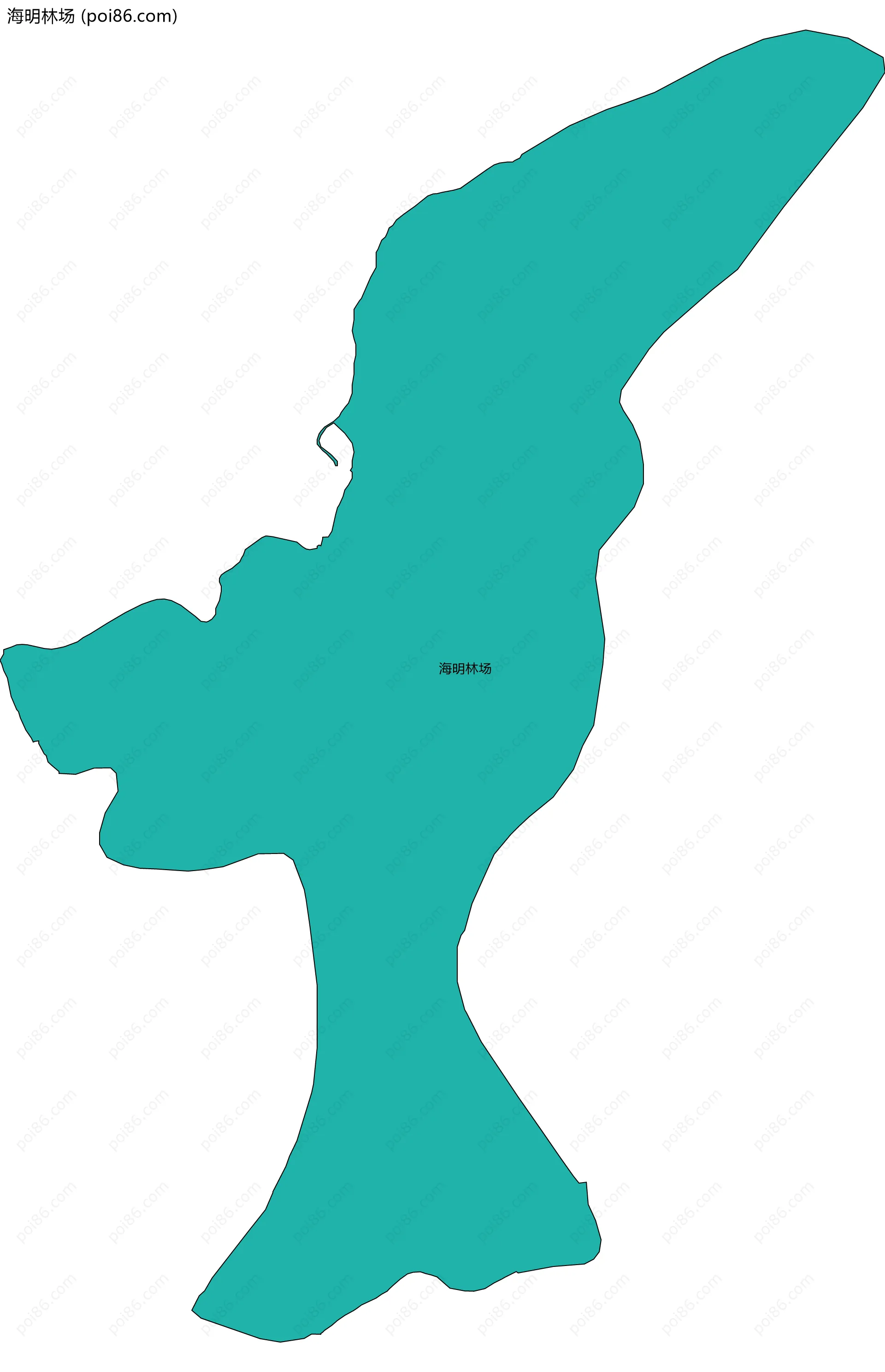 海明林场边界地图