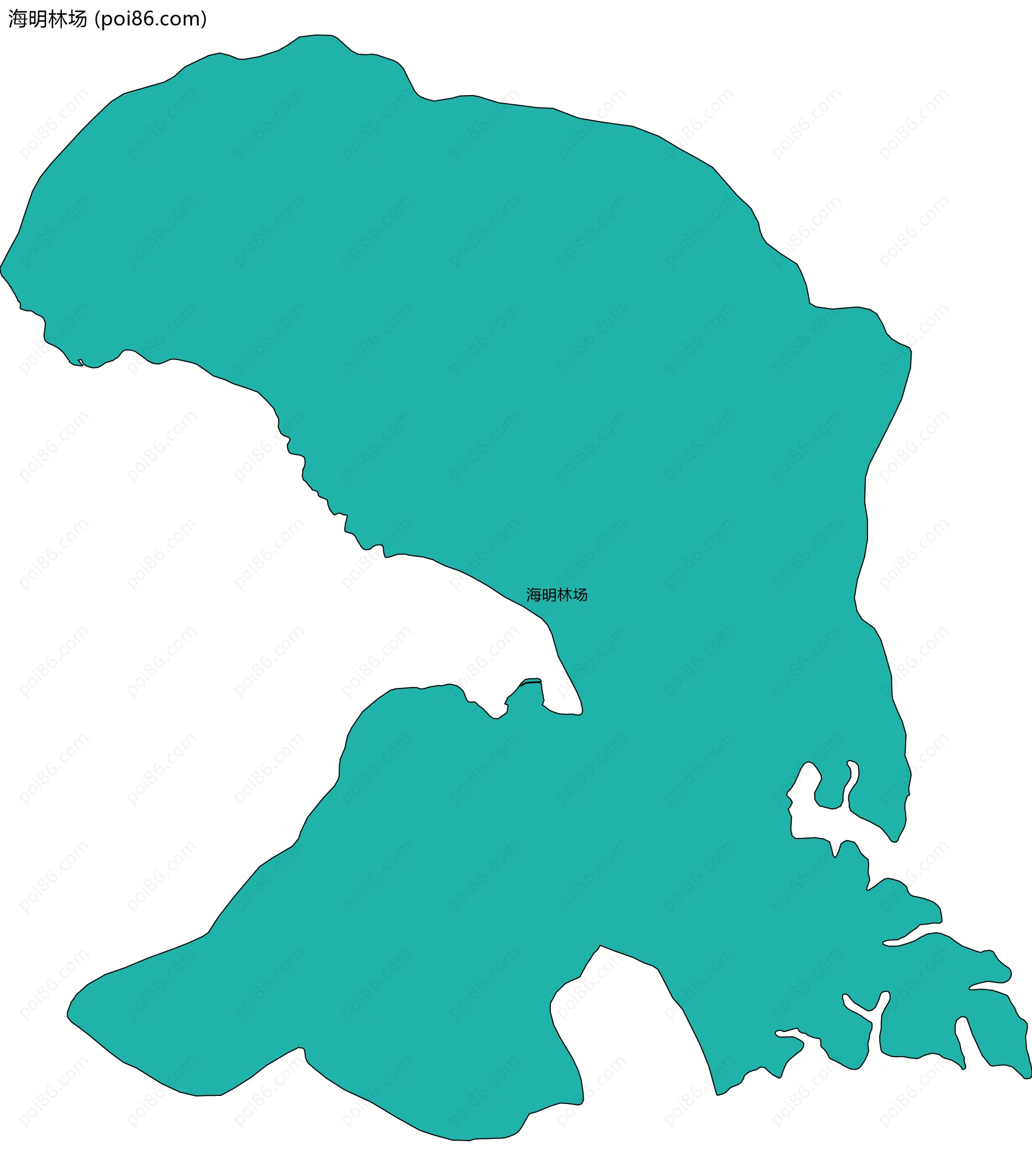 海明林场边界地图