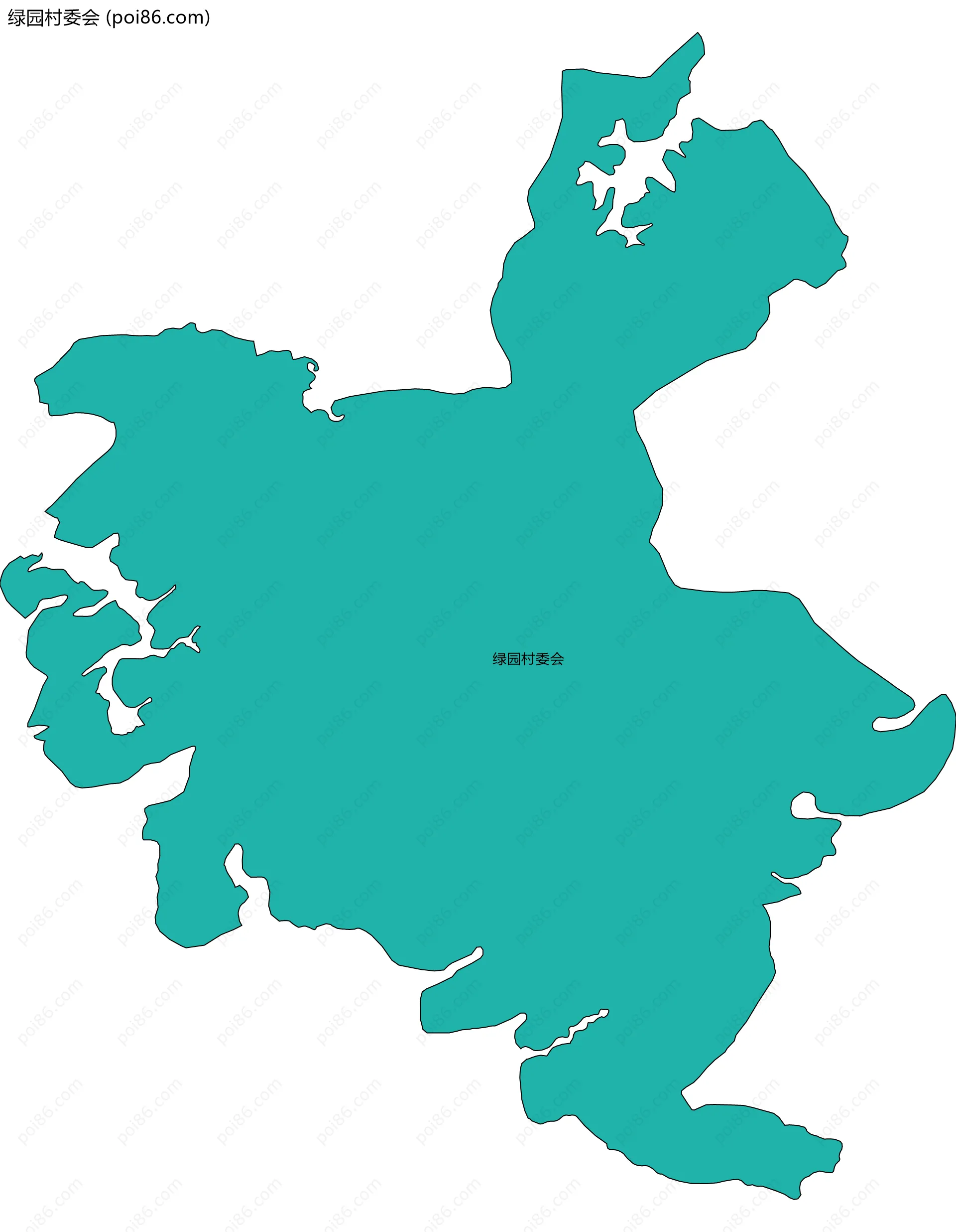 绿园村委会边界地图