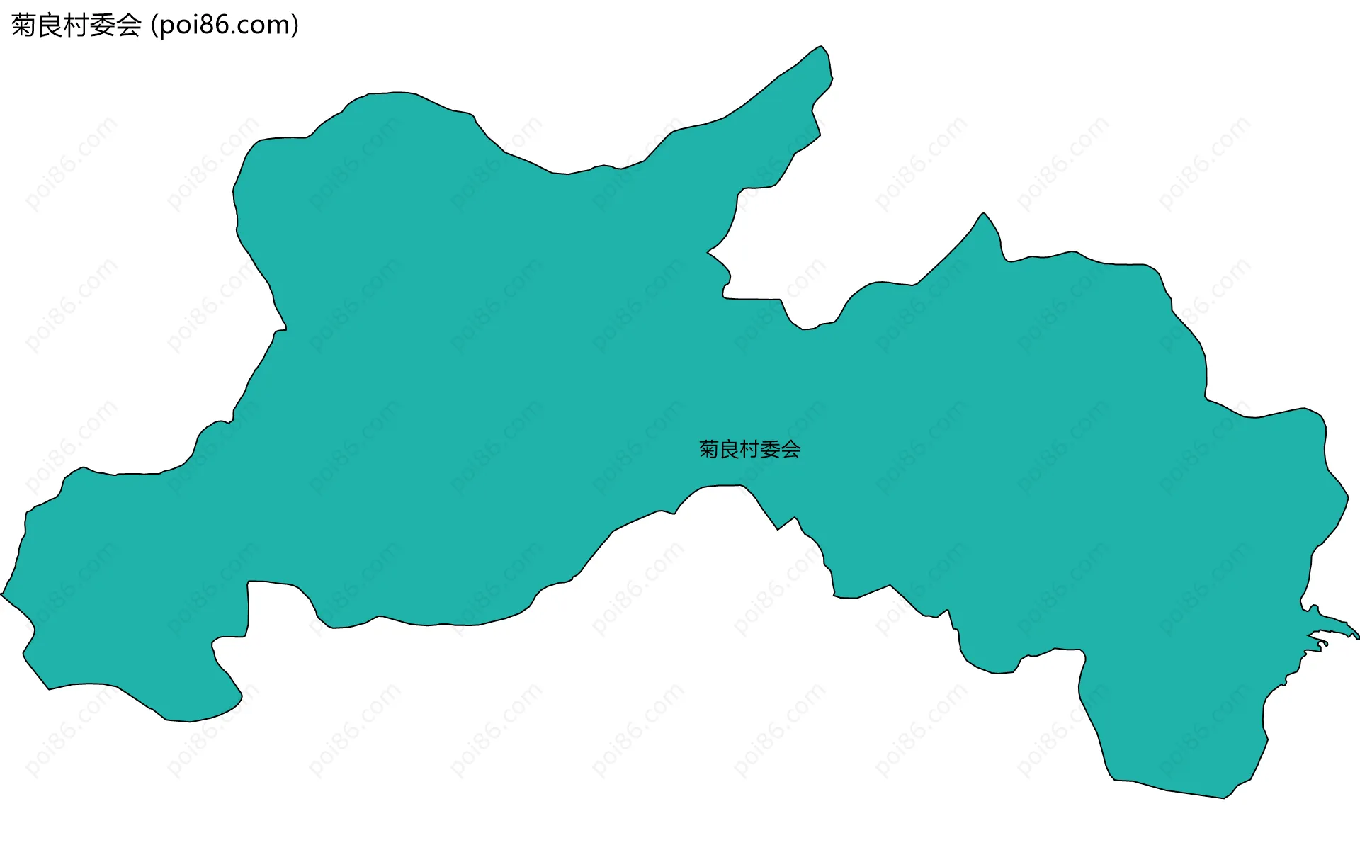 菊良村委会边界地图