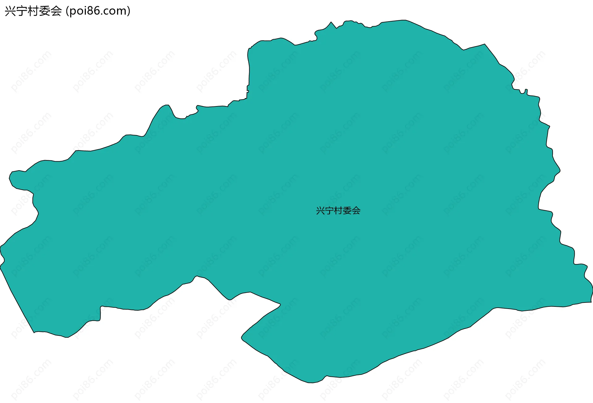 兴宁村委会边界地图