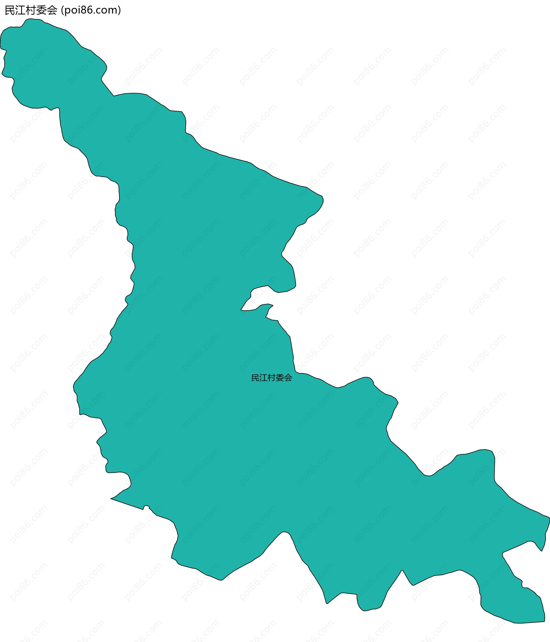 民江村委会边界地图