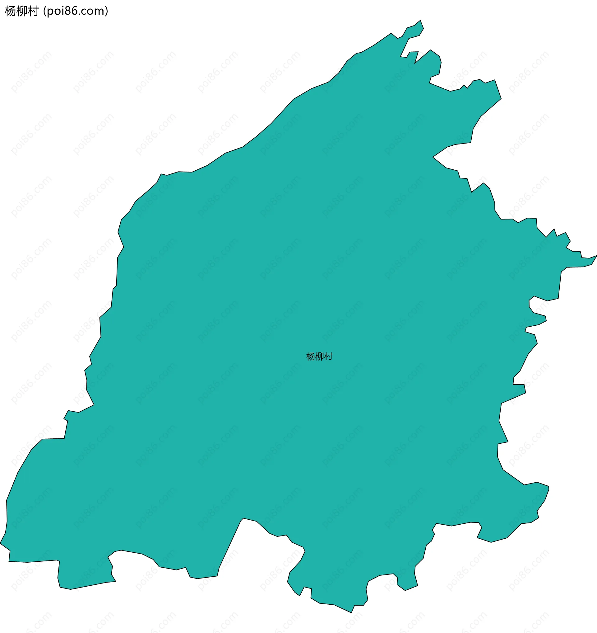 杨柳村边界地图