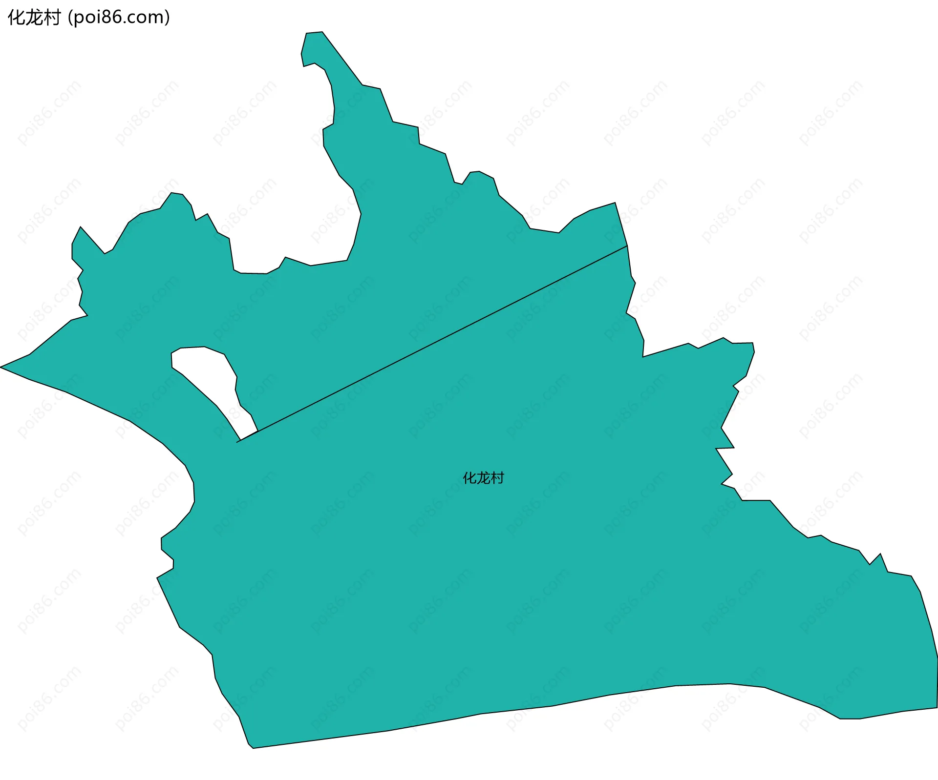 化龙村边界地图
