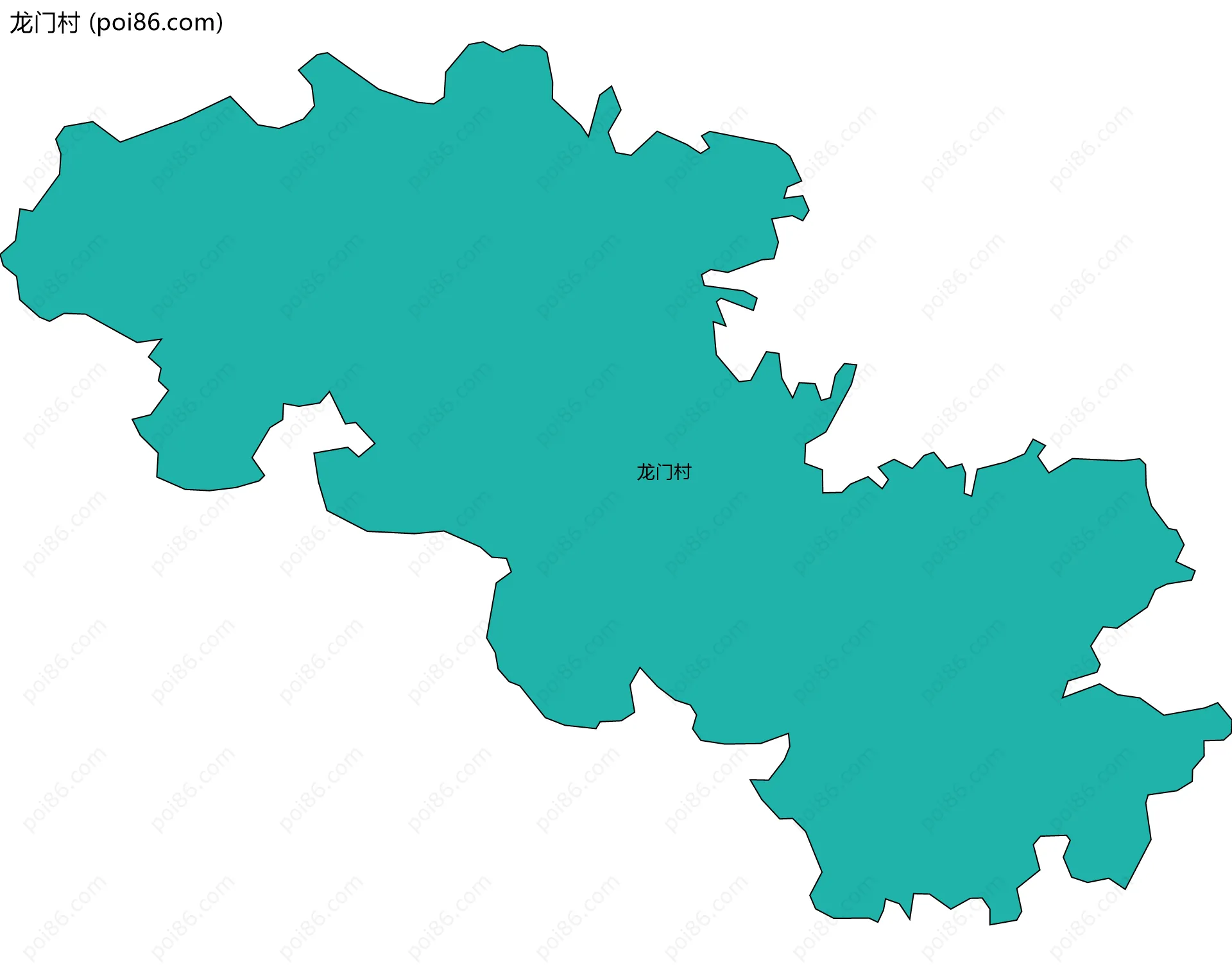 龙门村边界地图