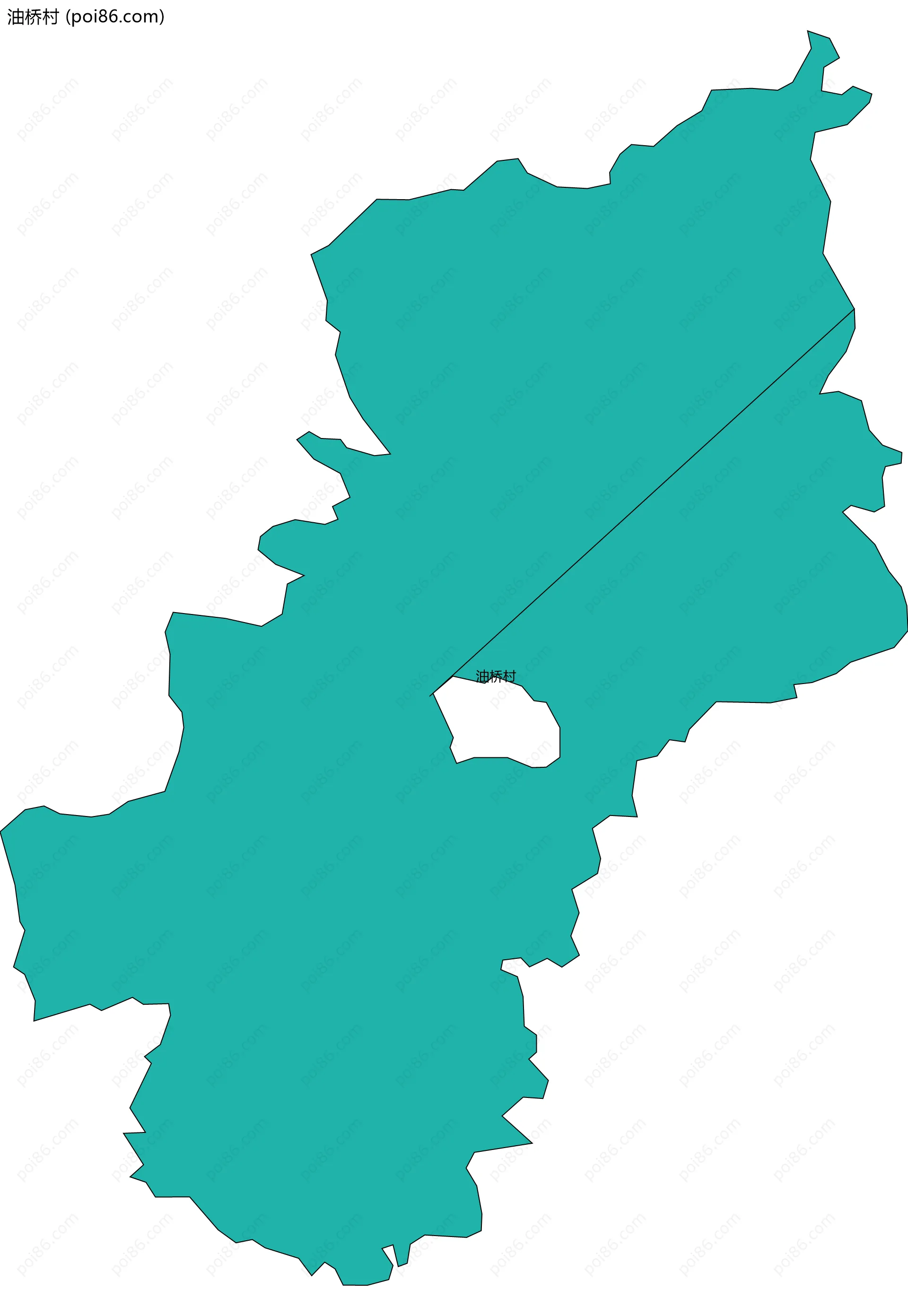 油桥村边界地图