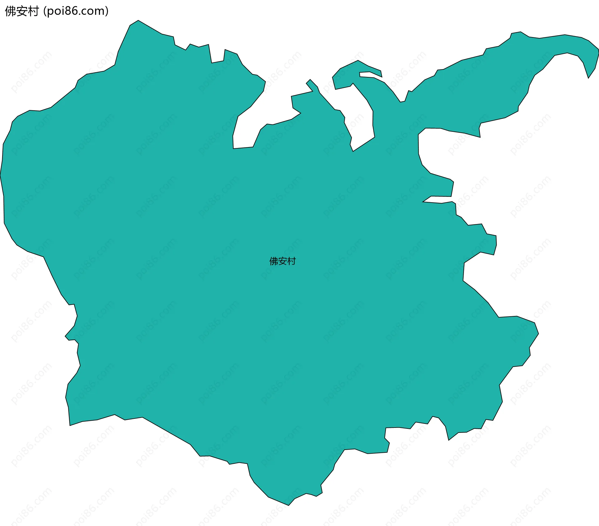 佛安村边界地图