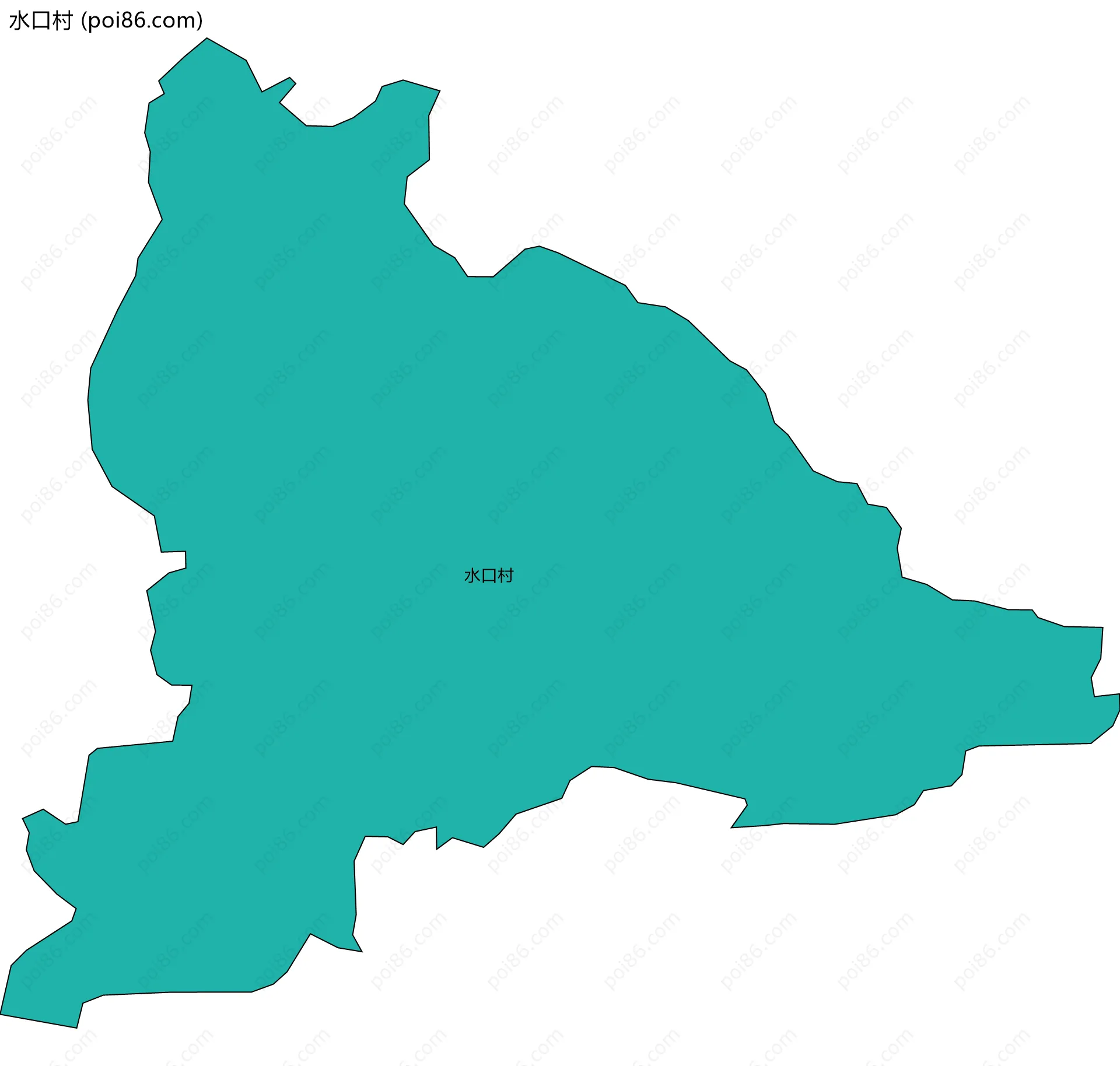 水口村边界地图