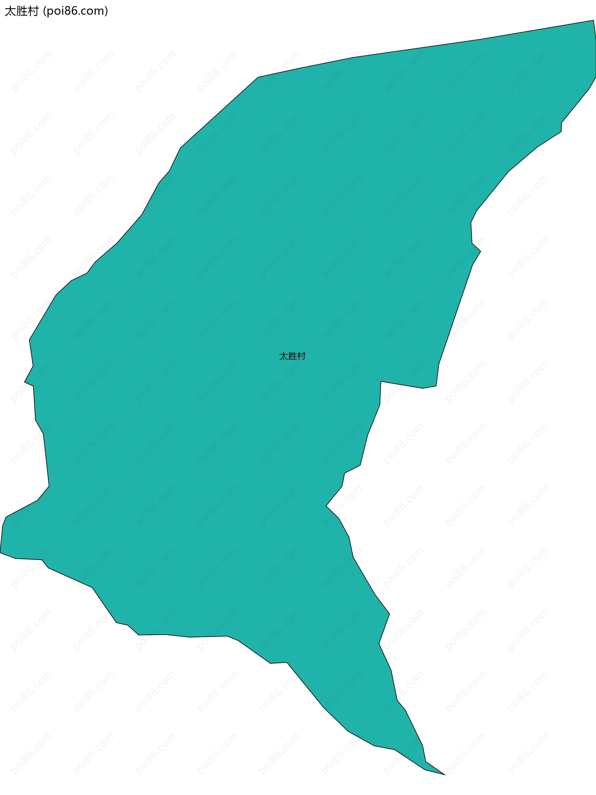 太胜村边界地图