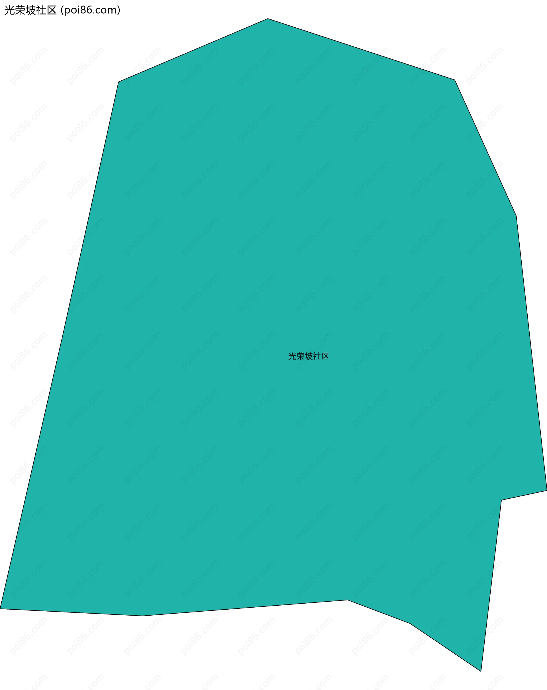 光荣坡社区边界地图