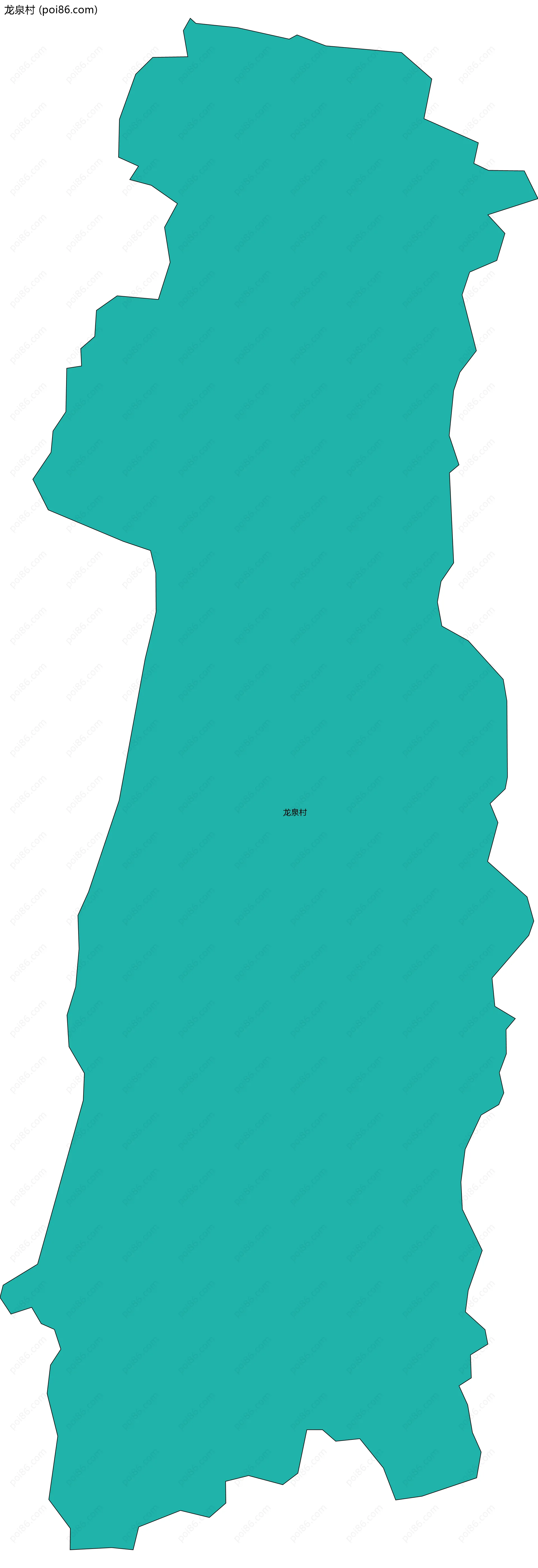 龙泉村边界地图