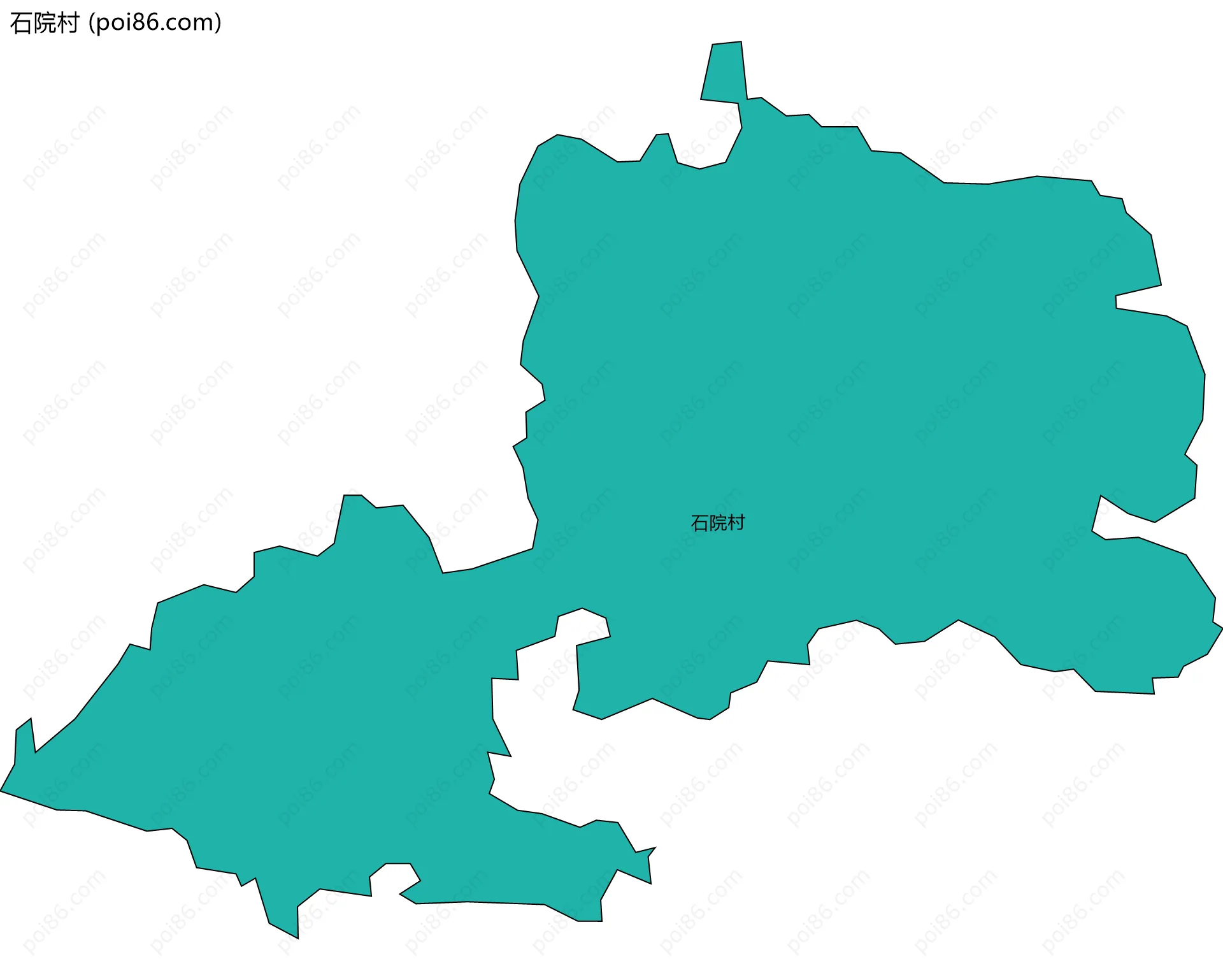 石院村边界地图