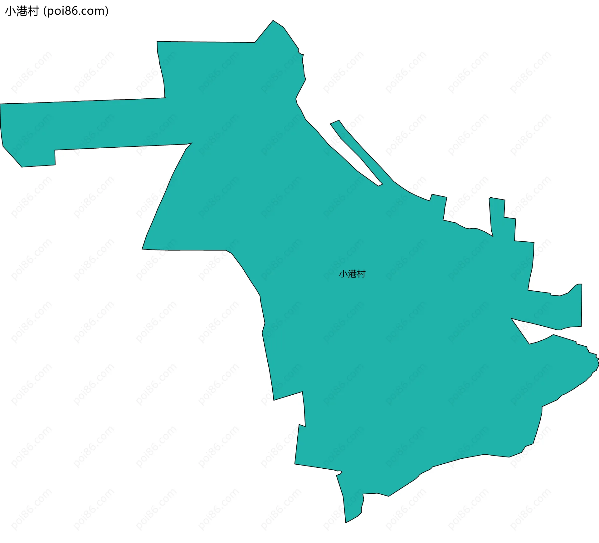 小港村边界地图