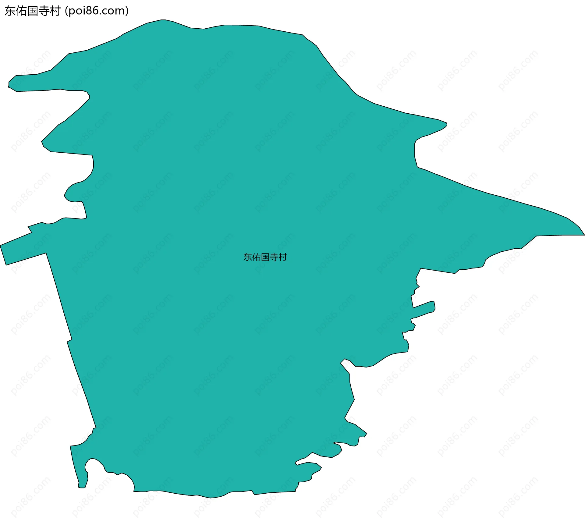 东佑国寺村边界地图