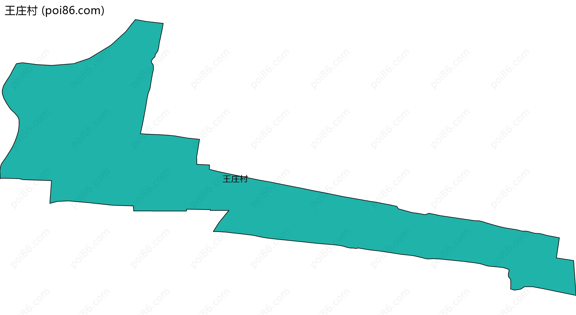 王庄村边界地图