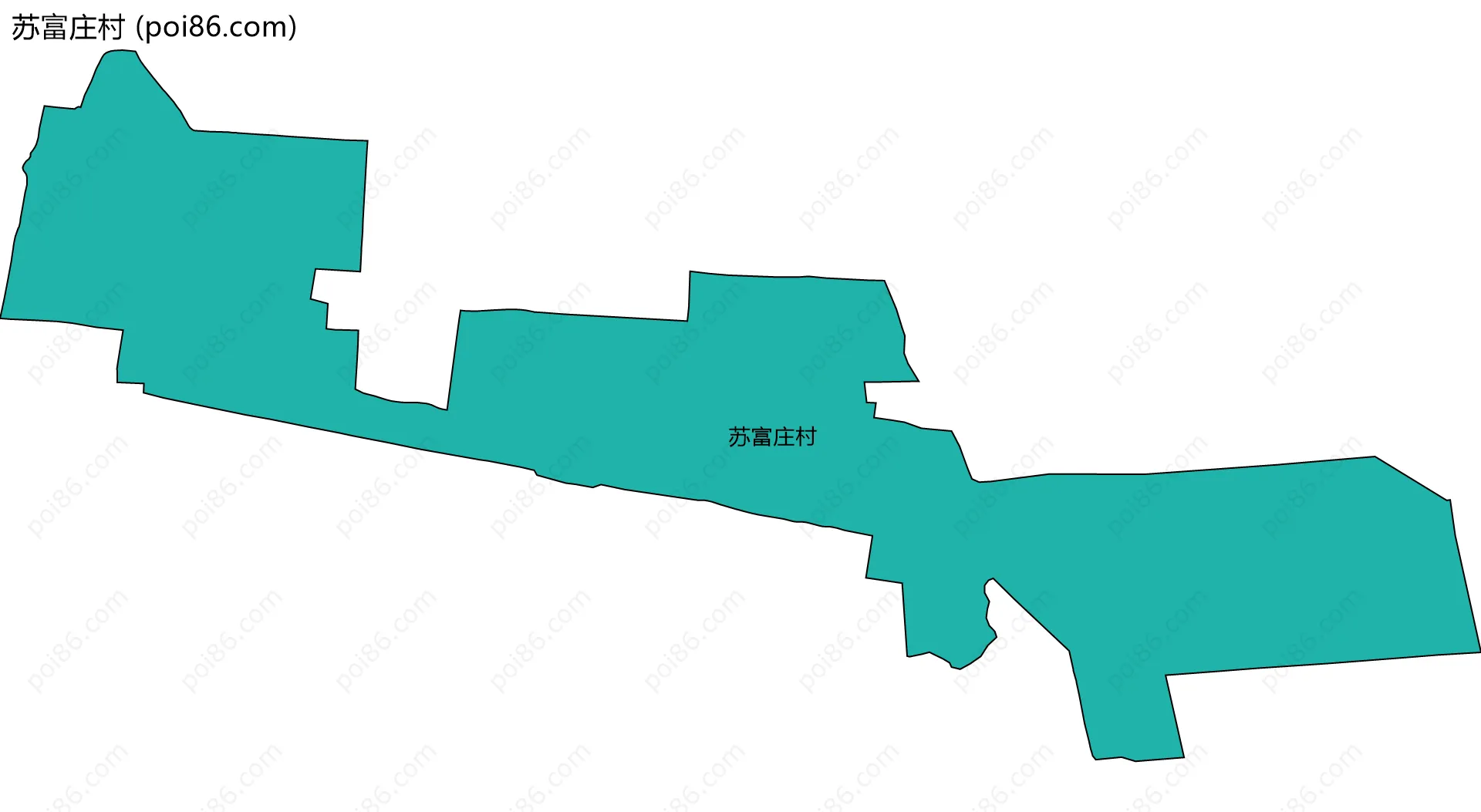 苏富庄村边界地图