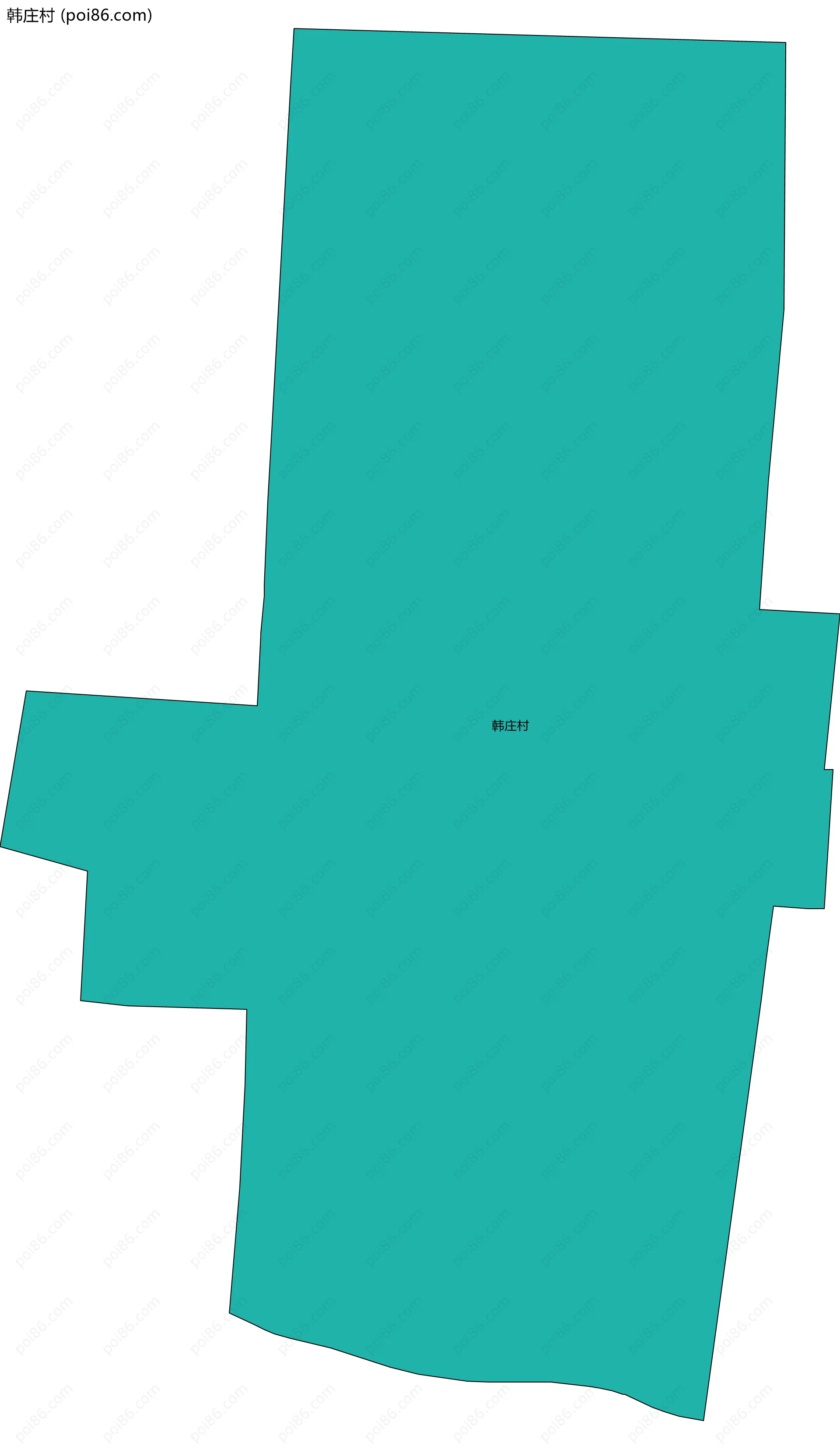 韩庄村边界地图