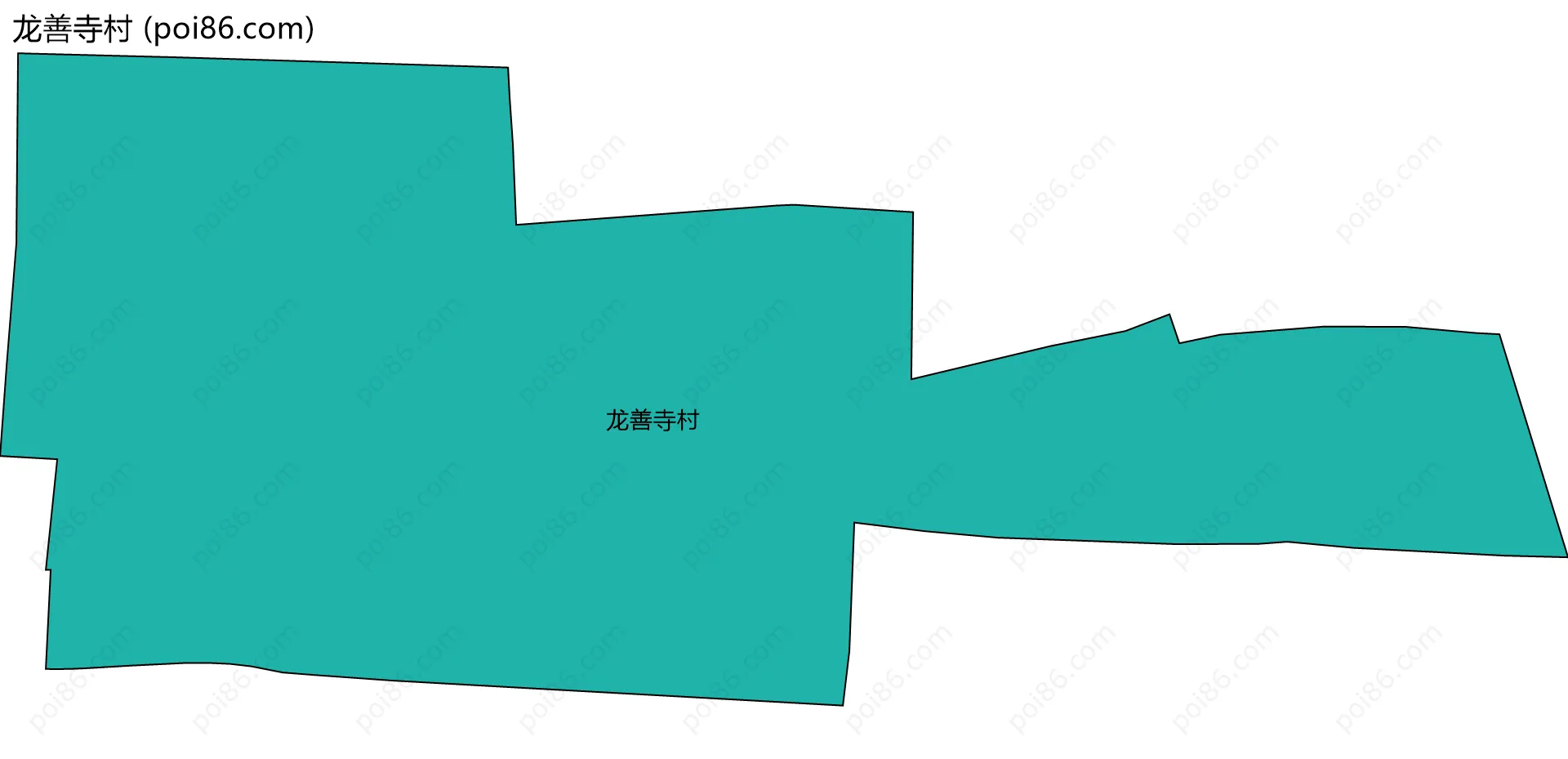 龙善寺村边界地图