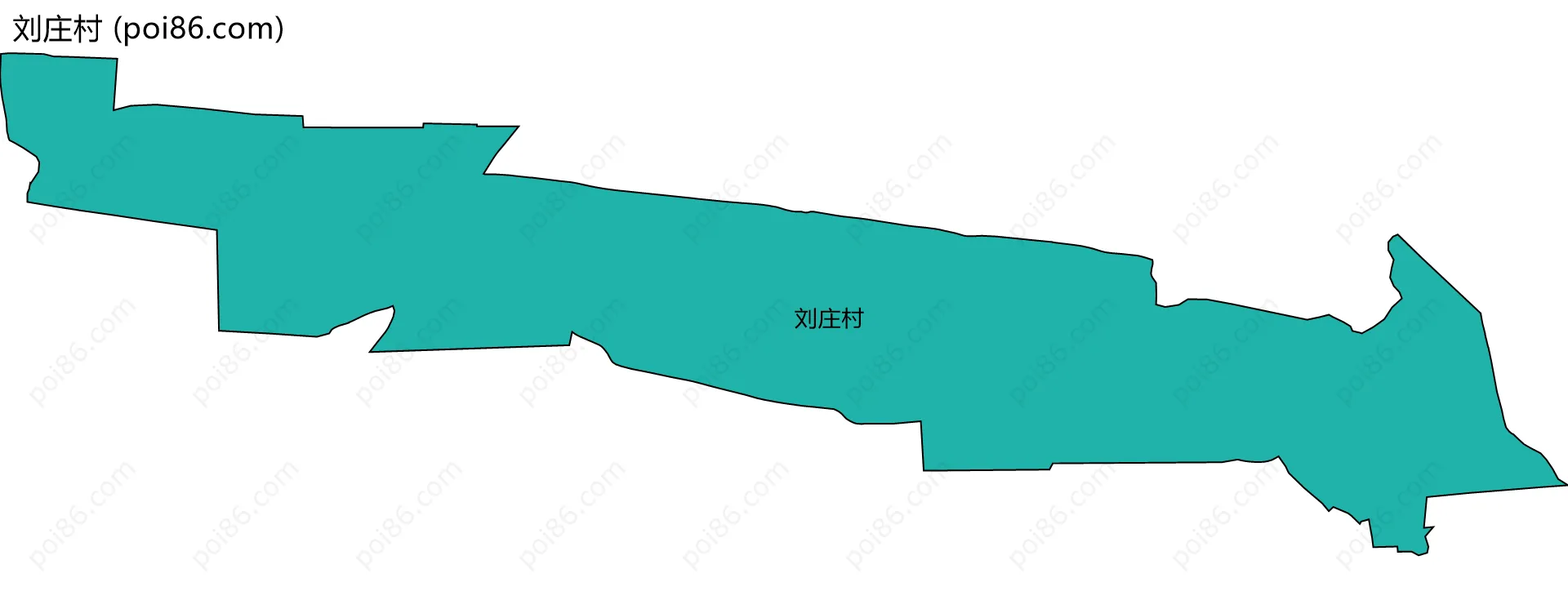 刘庄村边界地图