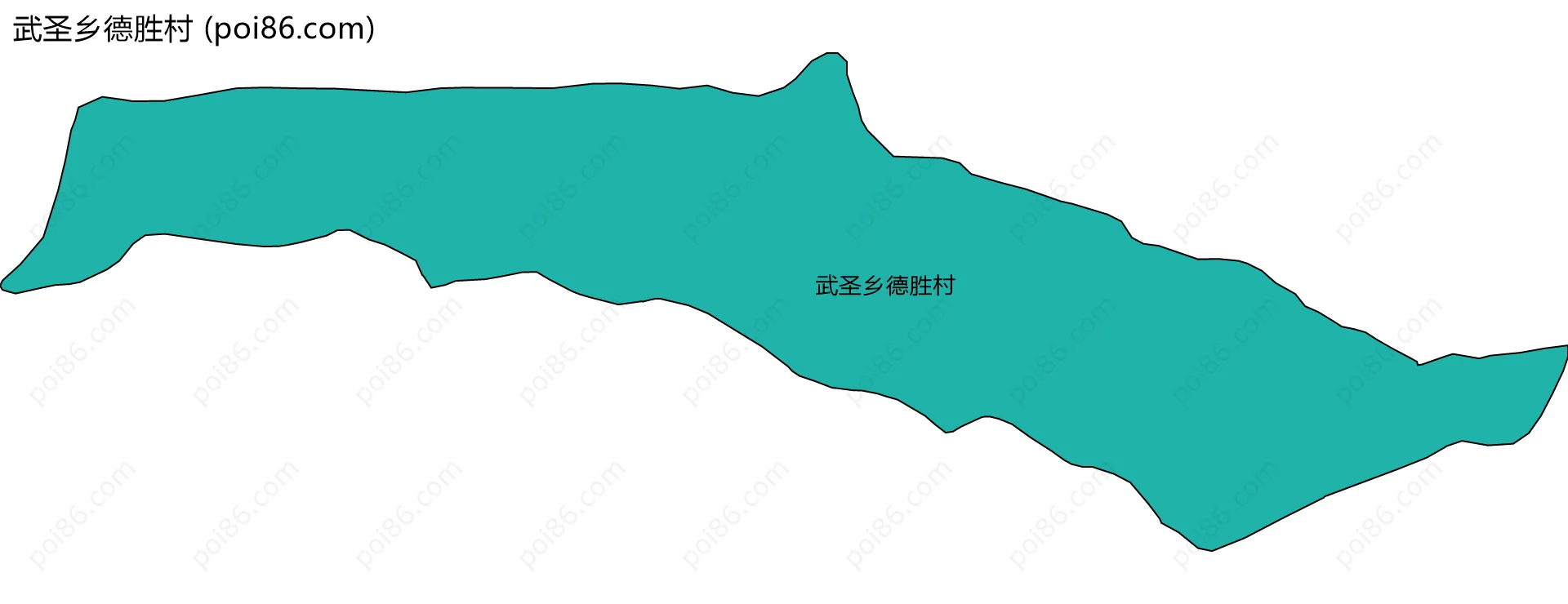 武圣乡德胜村边界地图