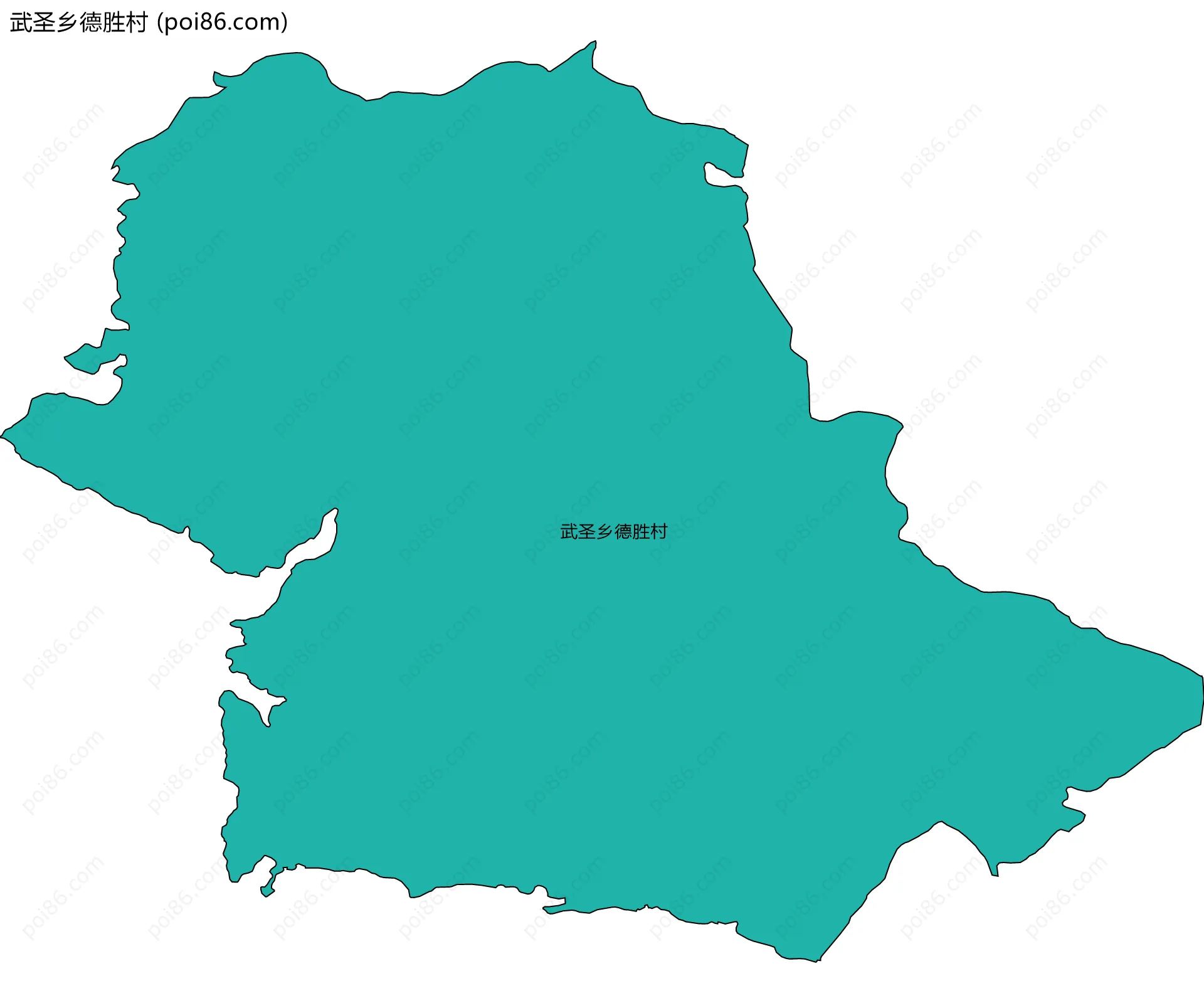 武圣乡德胜村边界地图