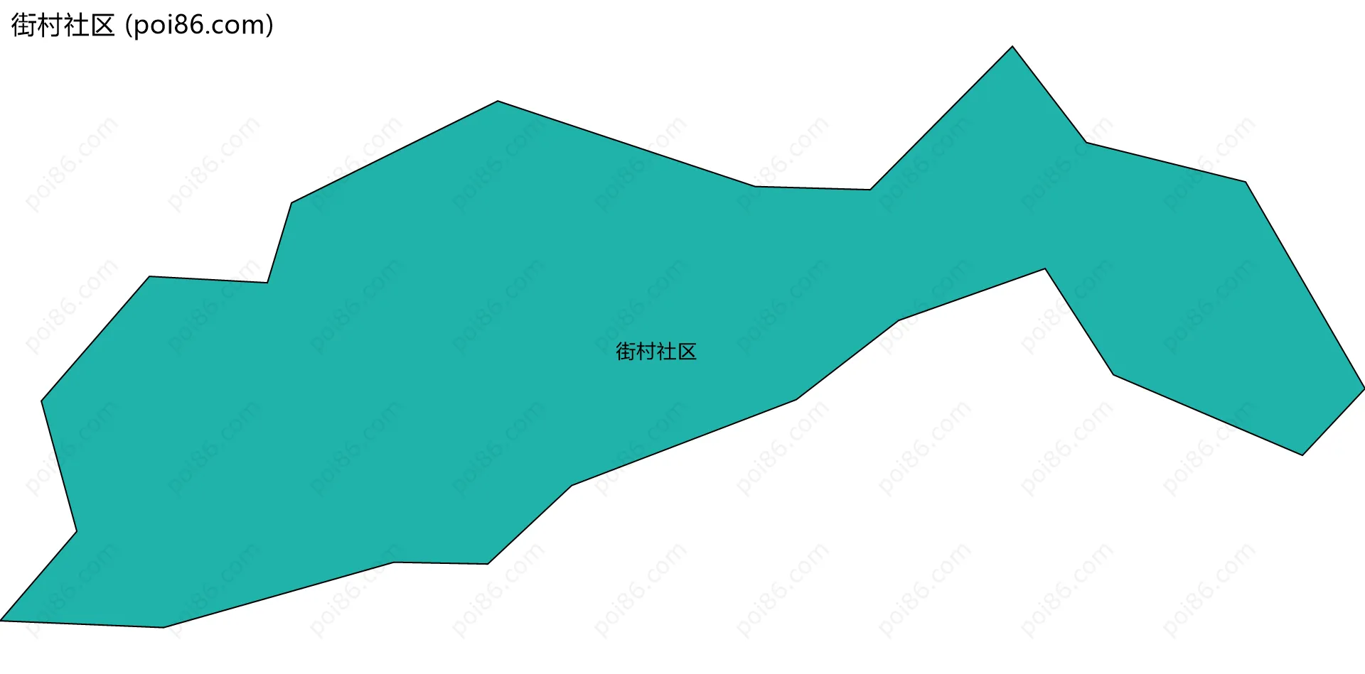 街村社区边界地图