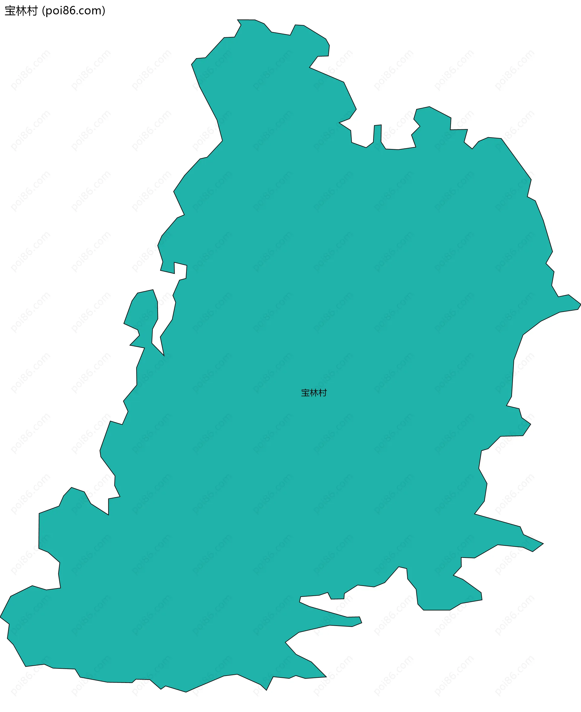 宝林村边界地图