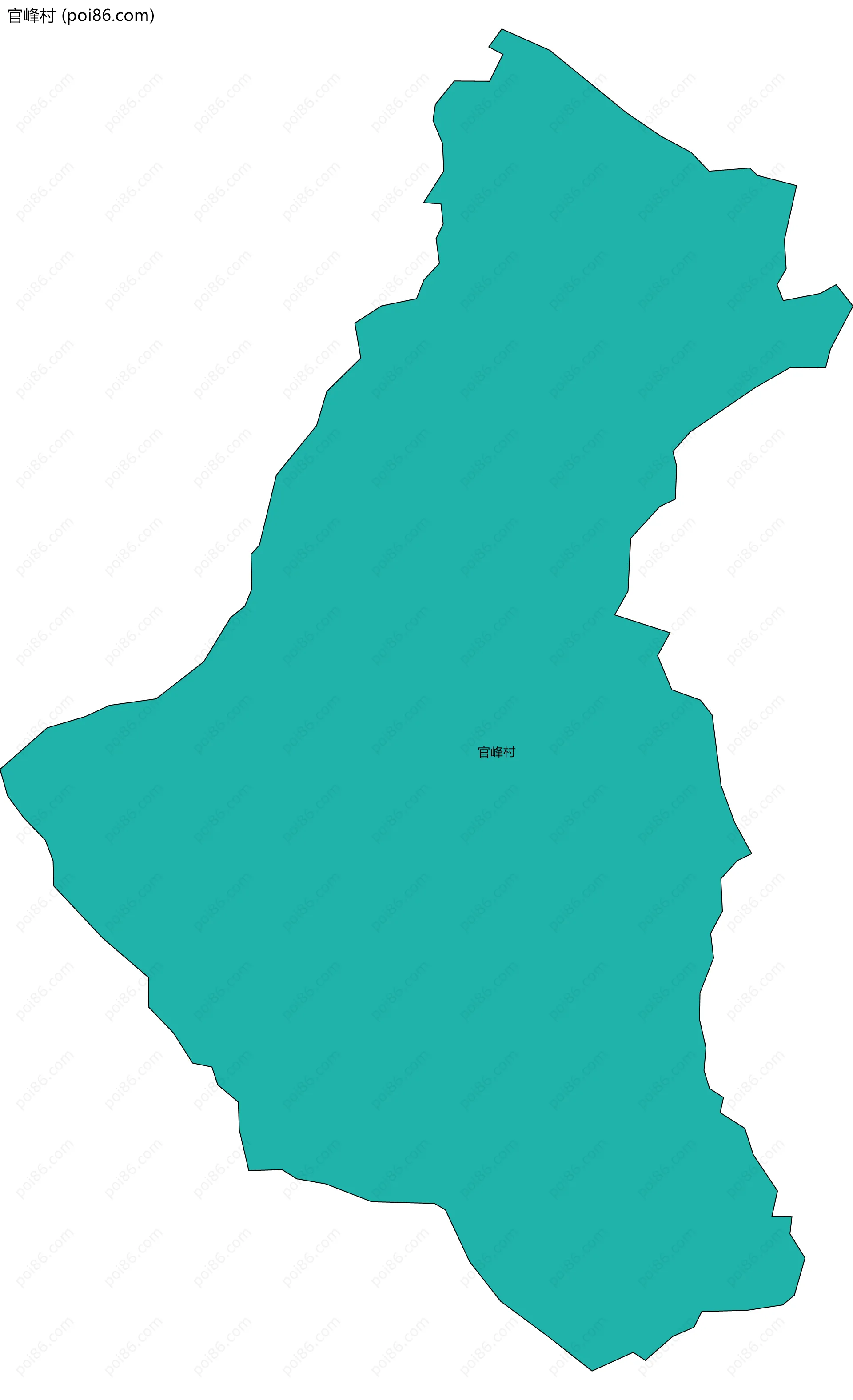 官峰村边界地图