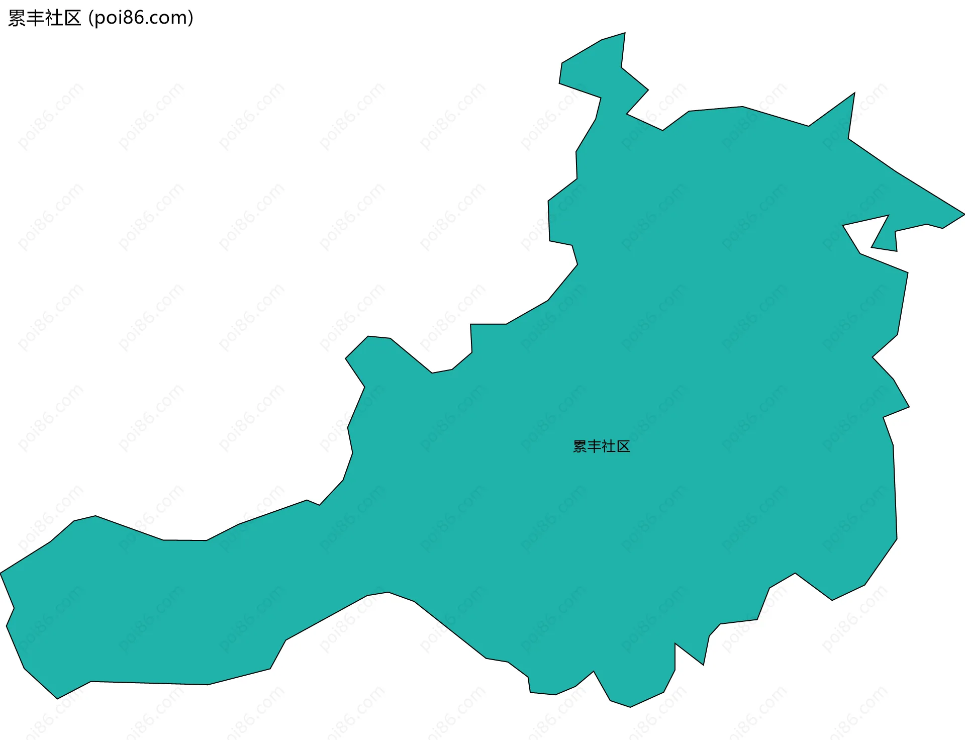 累丰社区边界地图