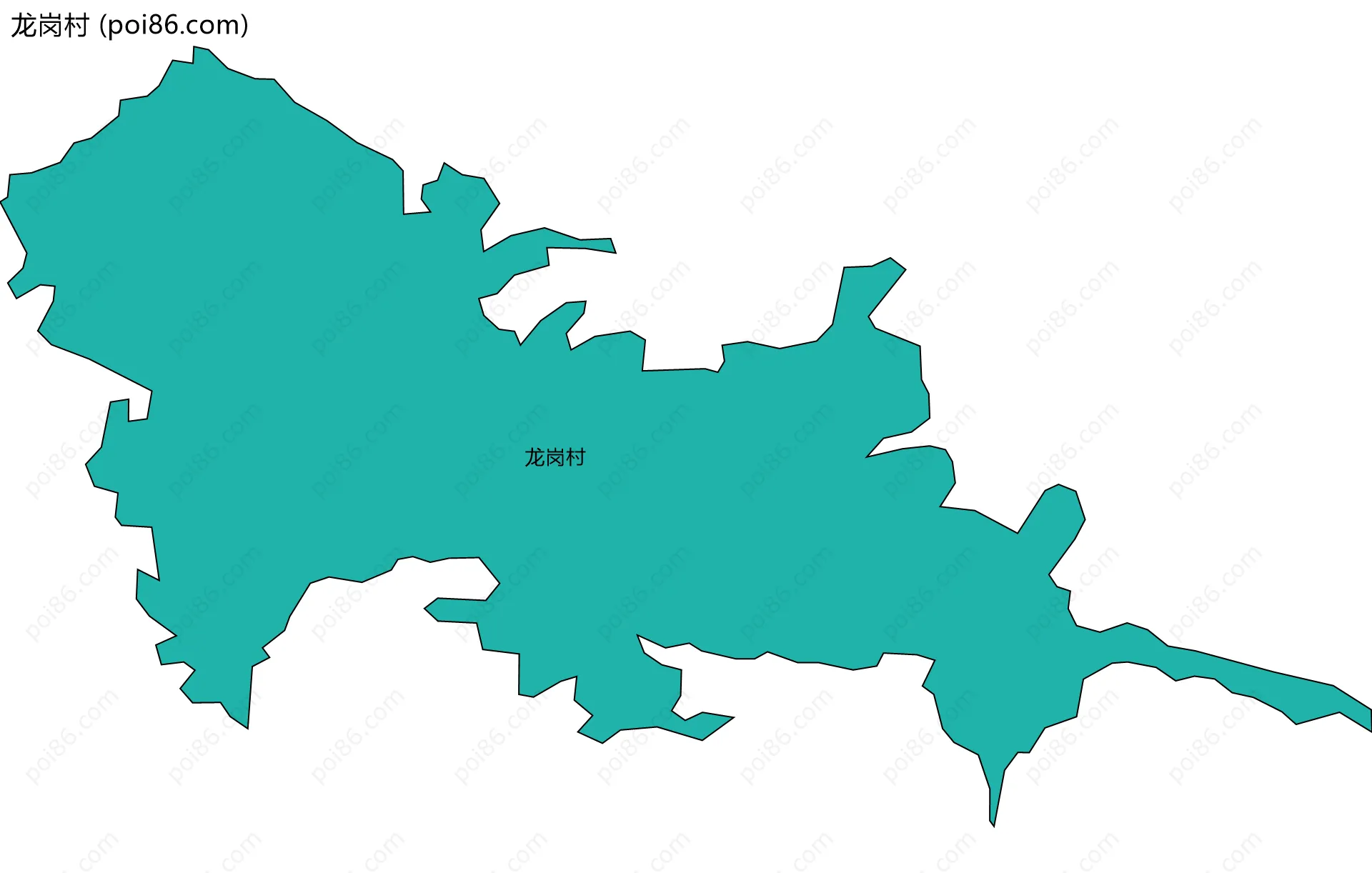 龙岗村边界地图