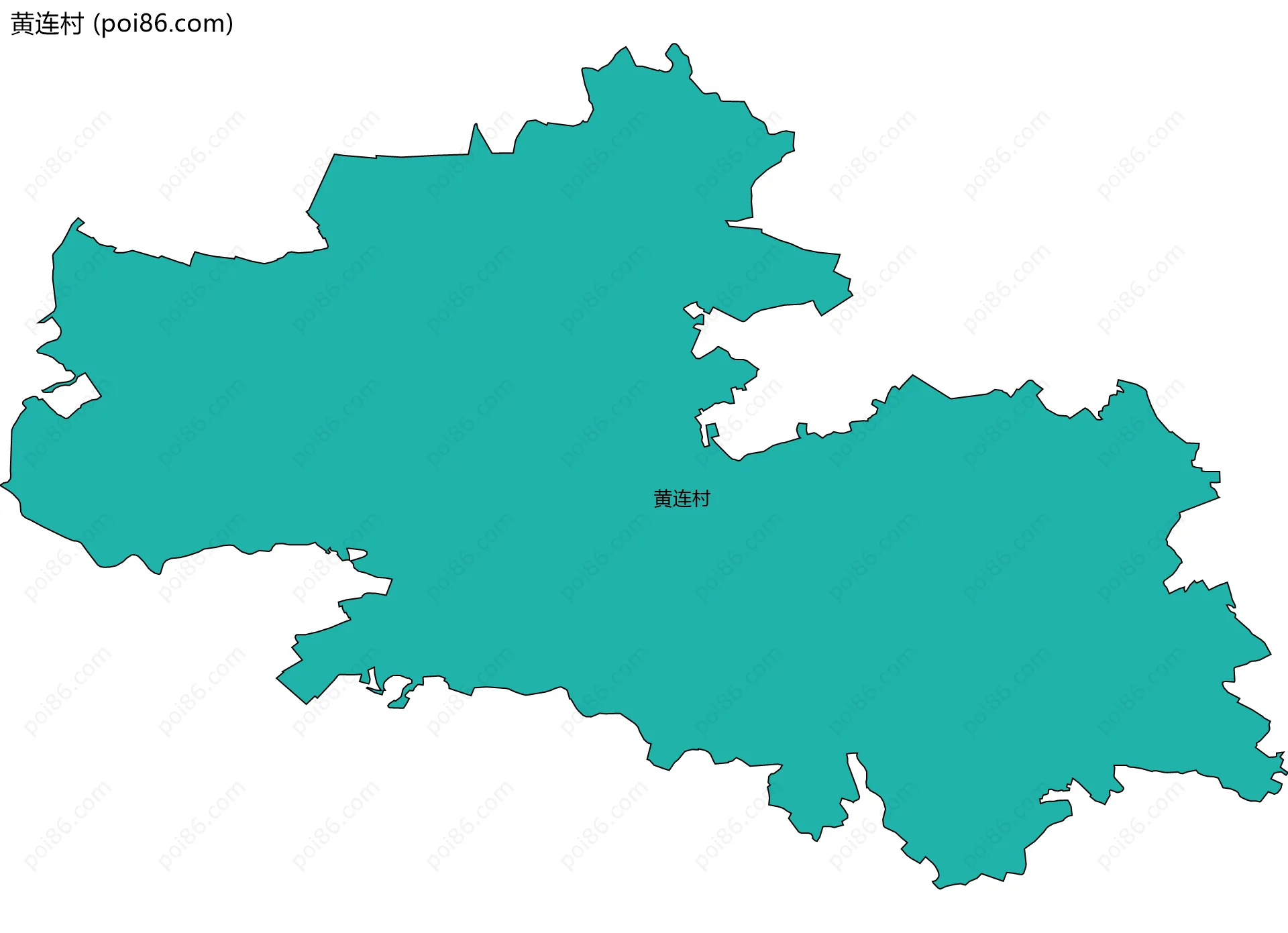 黄连村边界地图