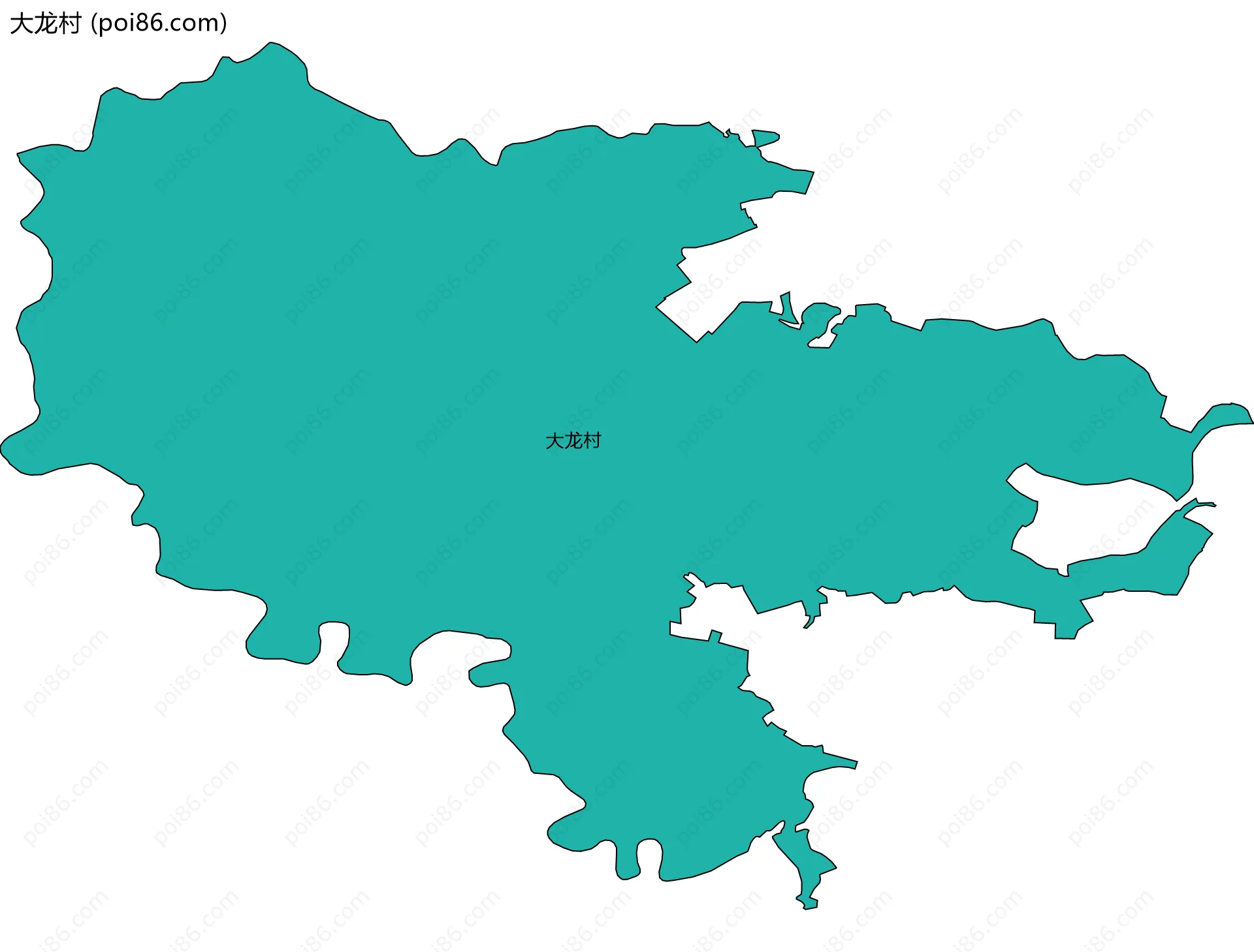 大龙村边界地图