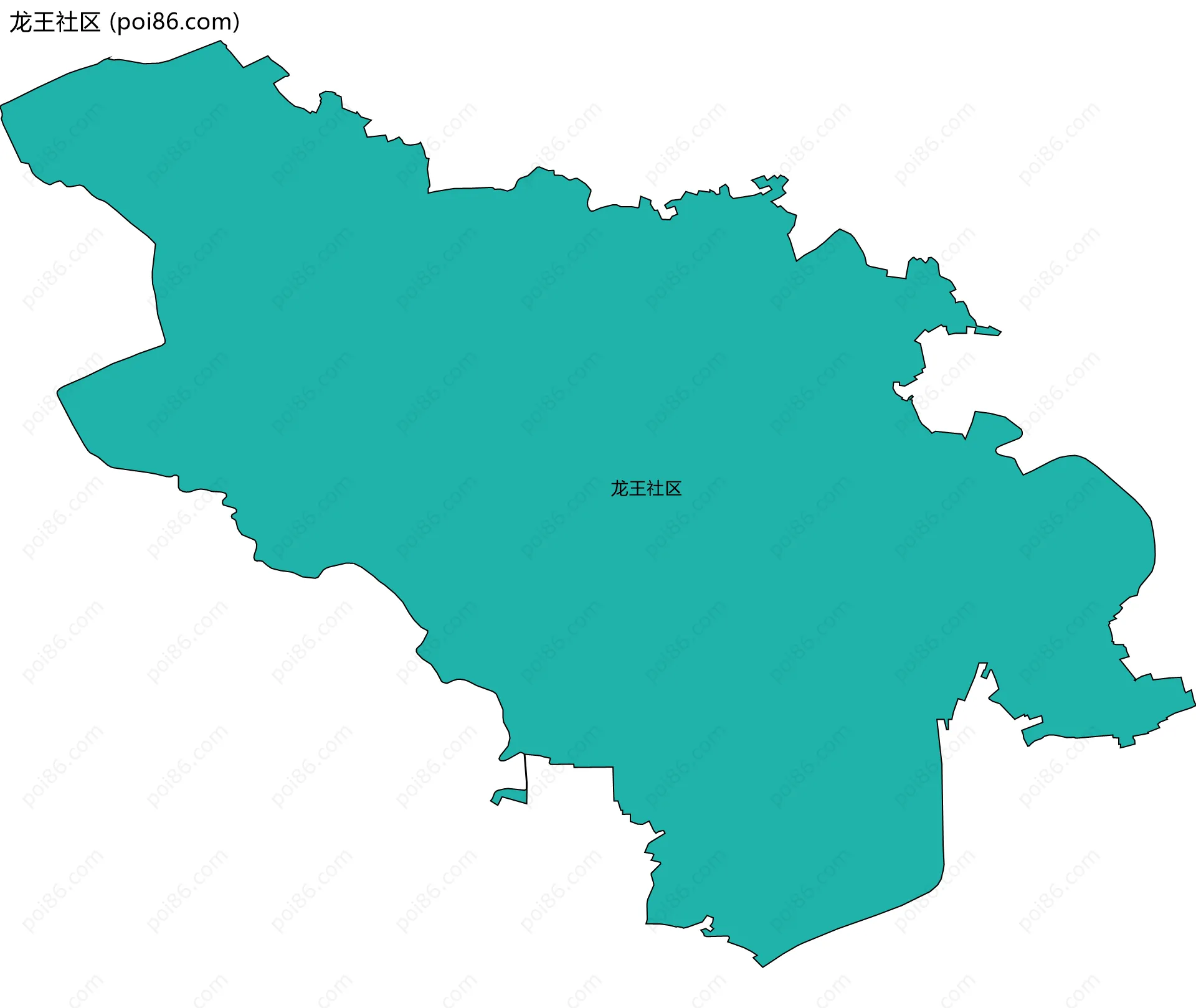 龙王社区边界地图