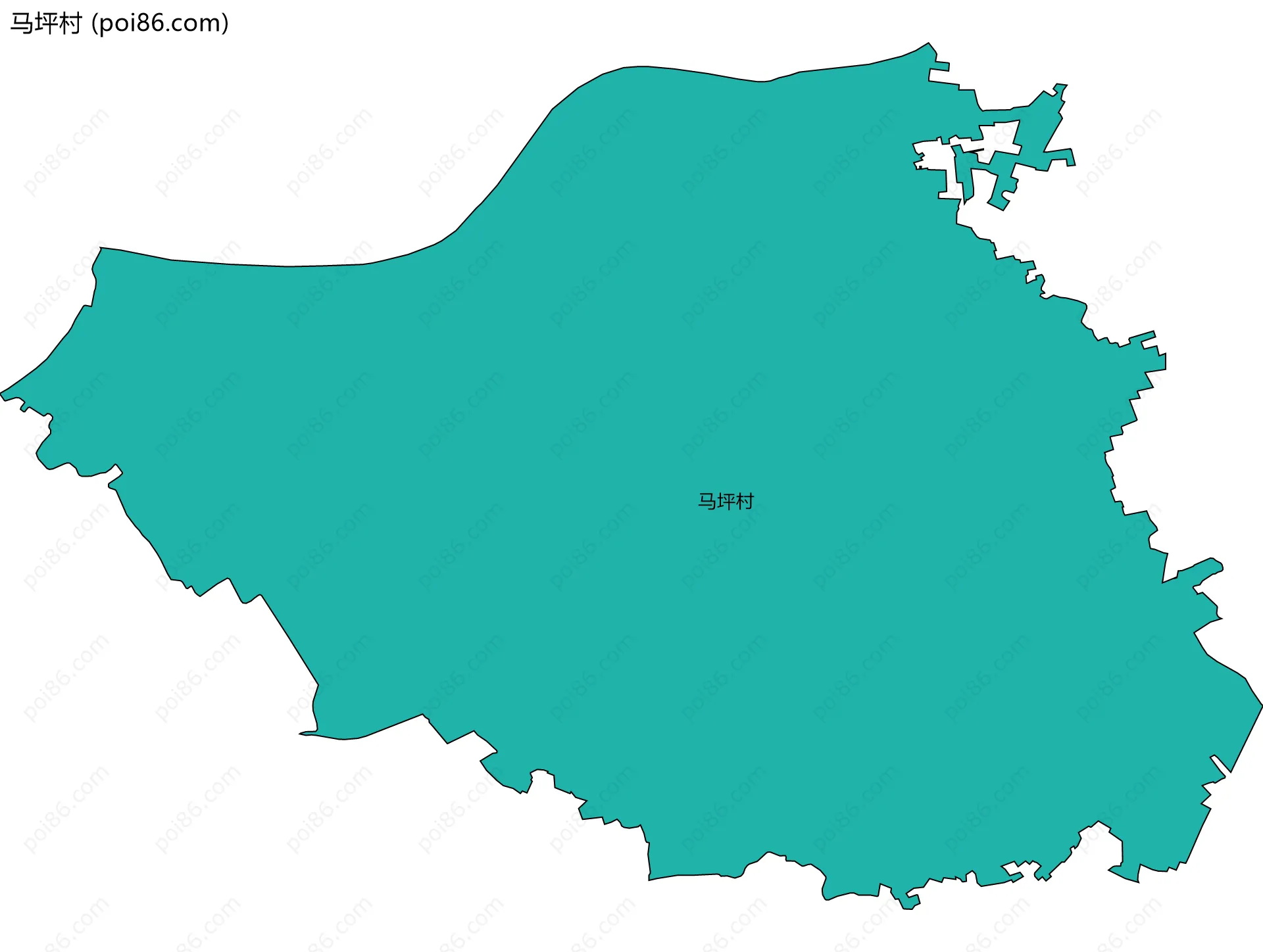 马坪村边界地图