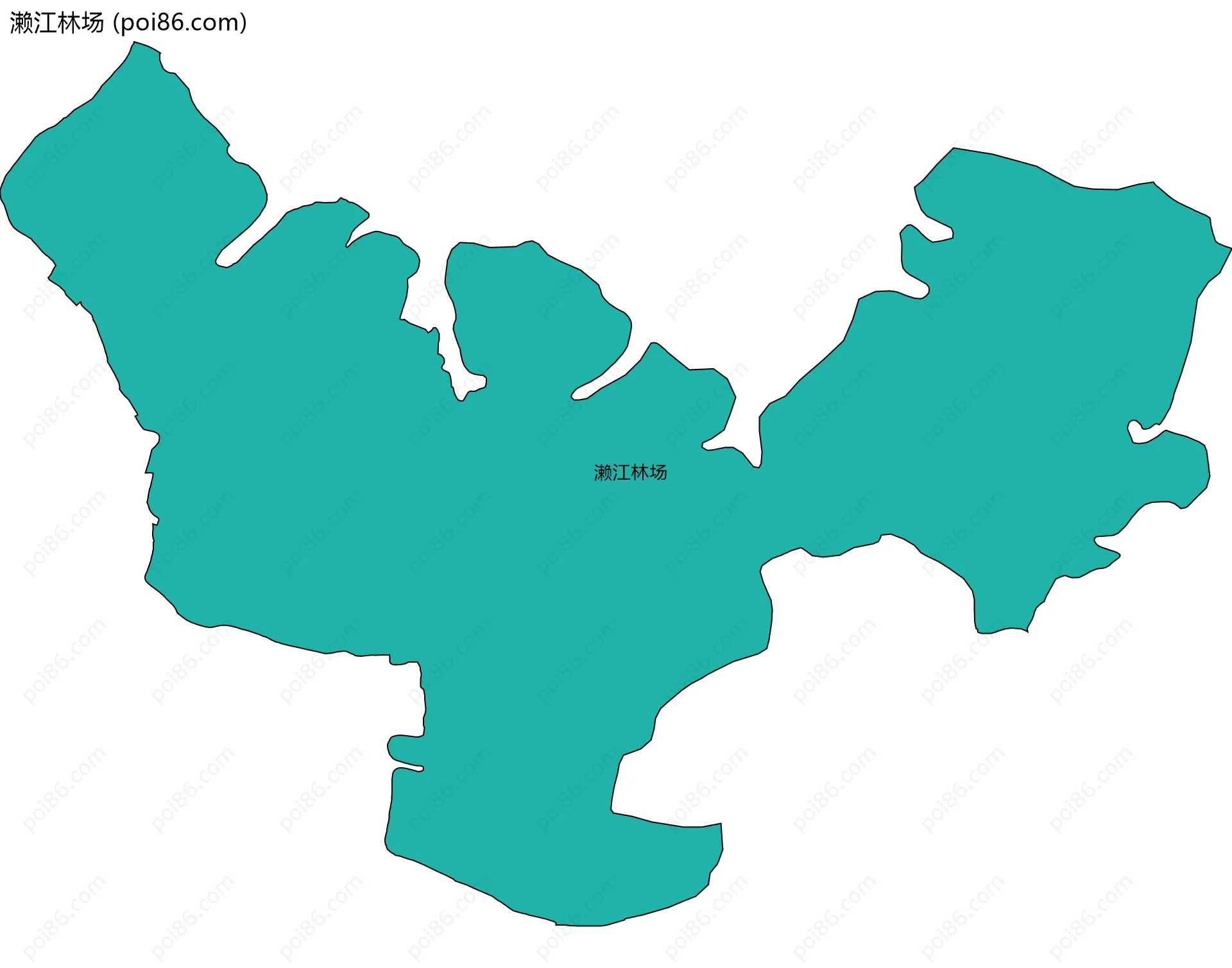 濑江林场边界地图