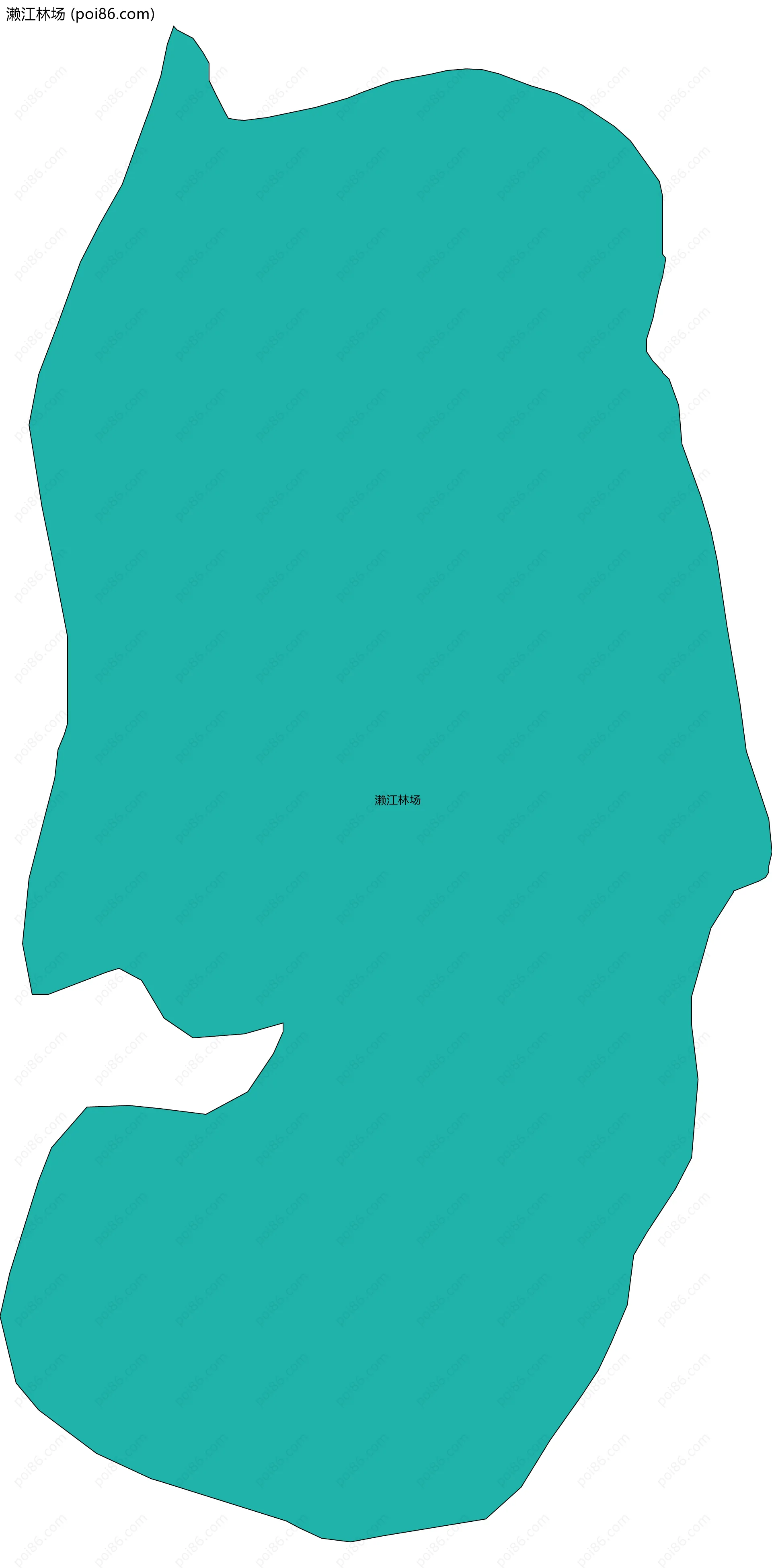 濑江林场边界地图