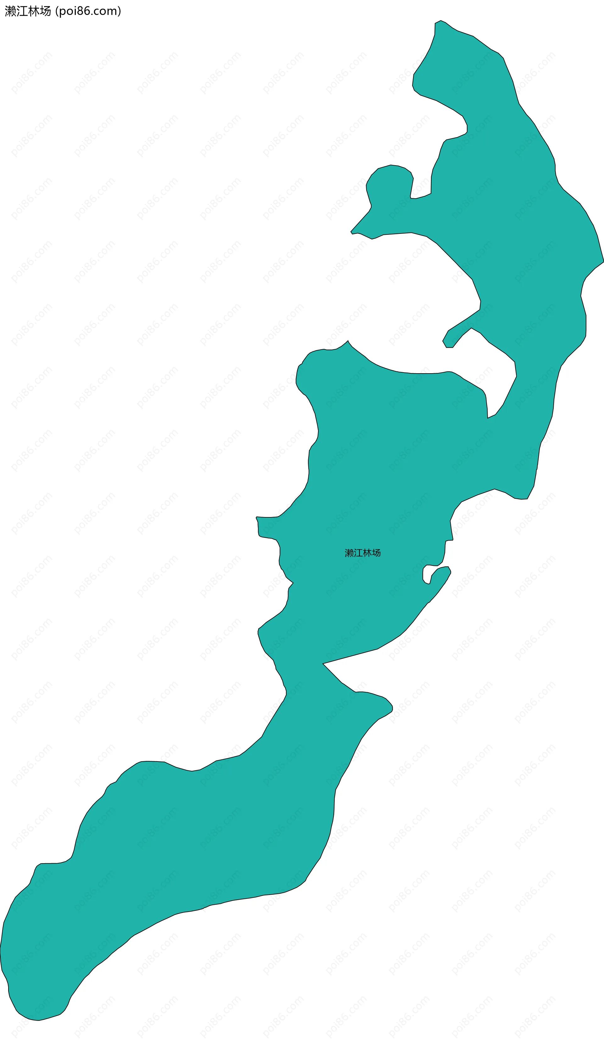 濑江林场边界地图