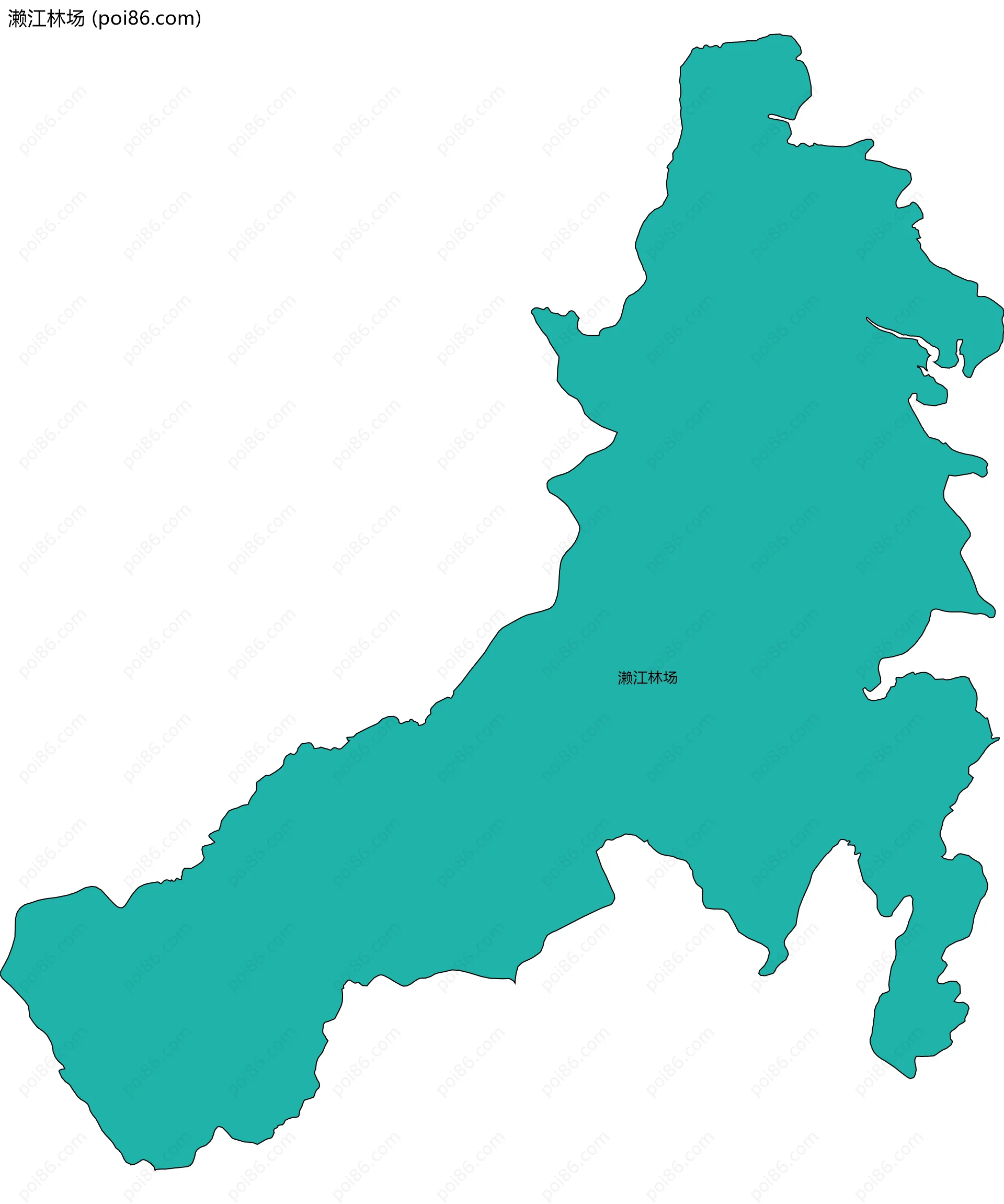 濑江林场边界地图