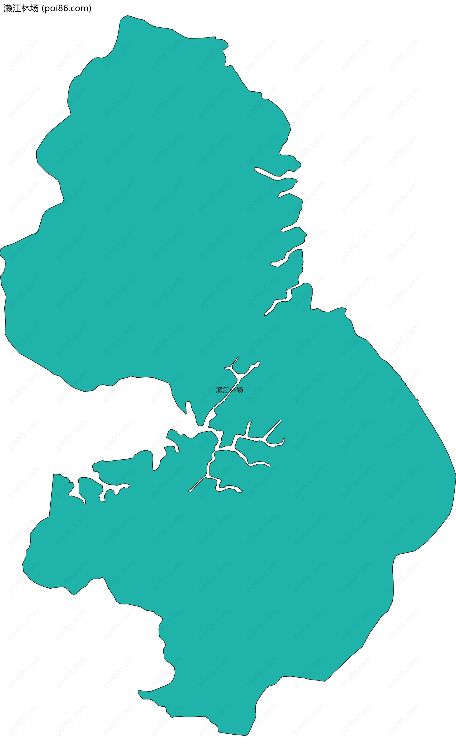 濑江林场边界地图