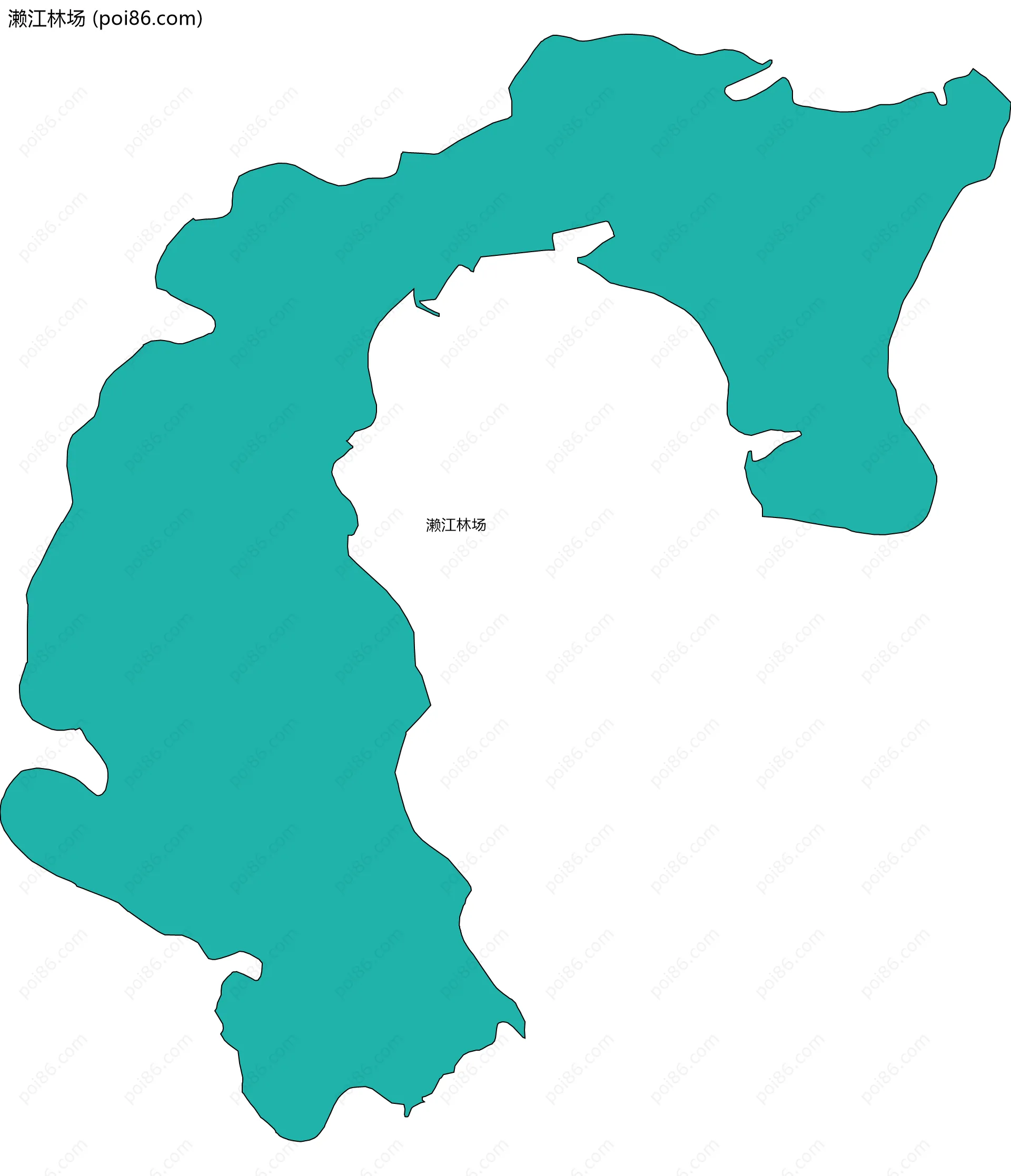 濑江林场边界地图