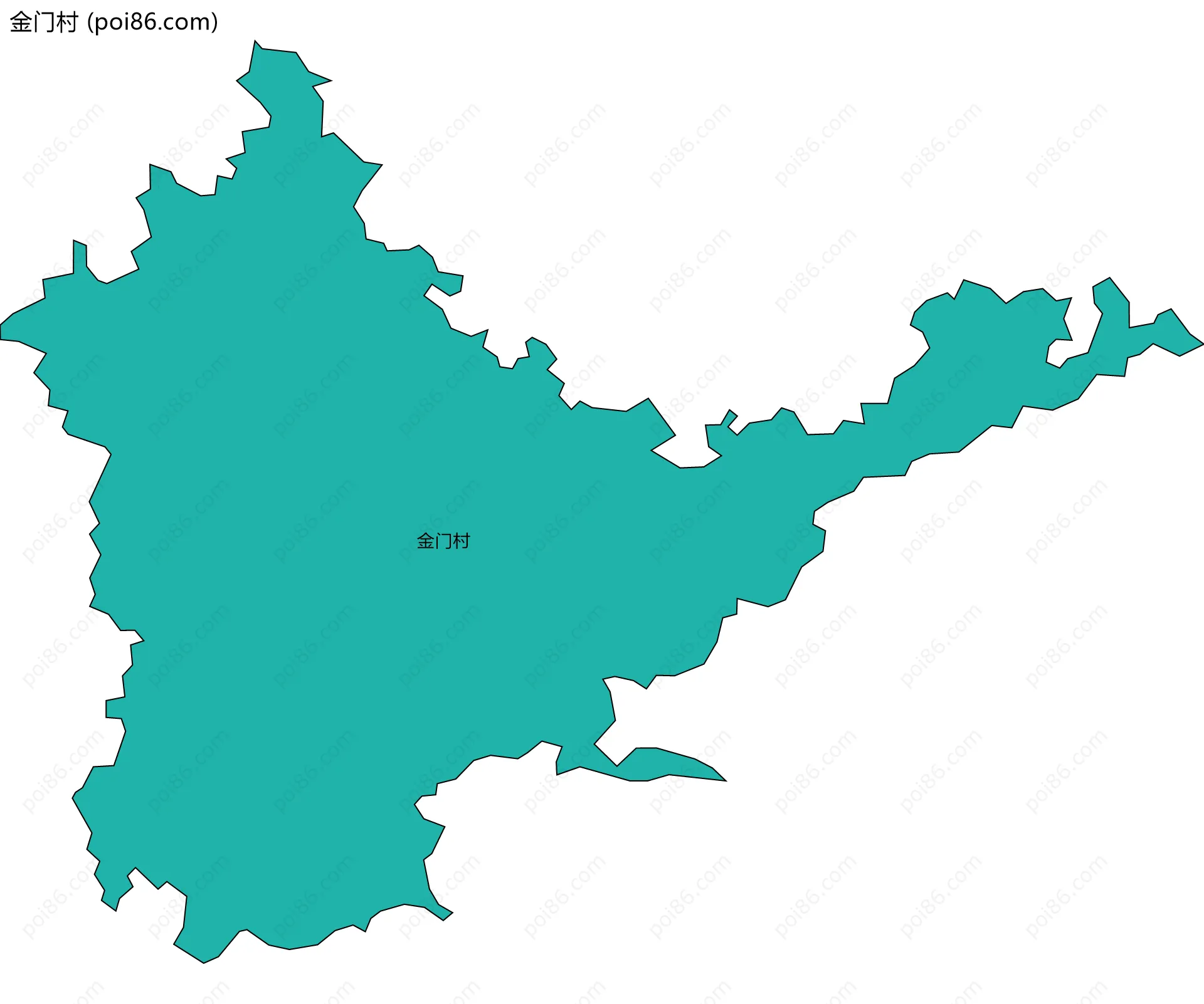 金门村边界地图
