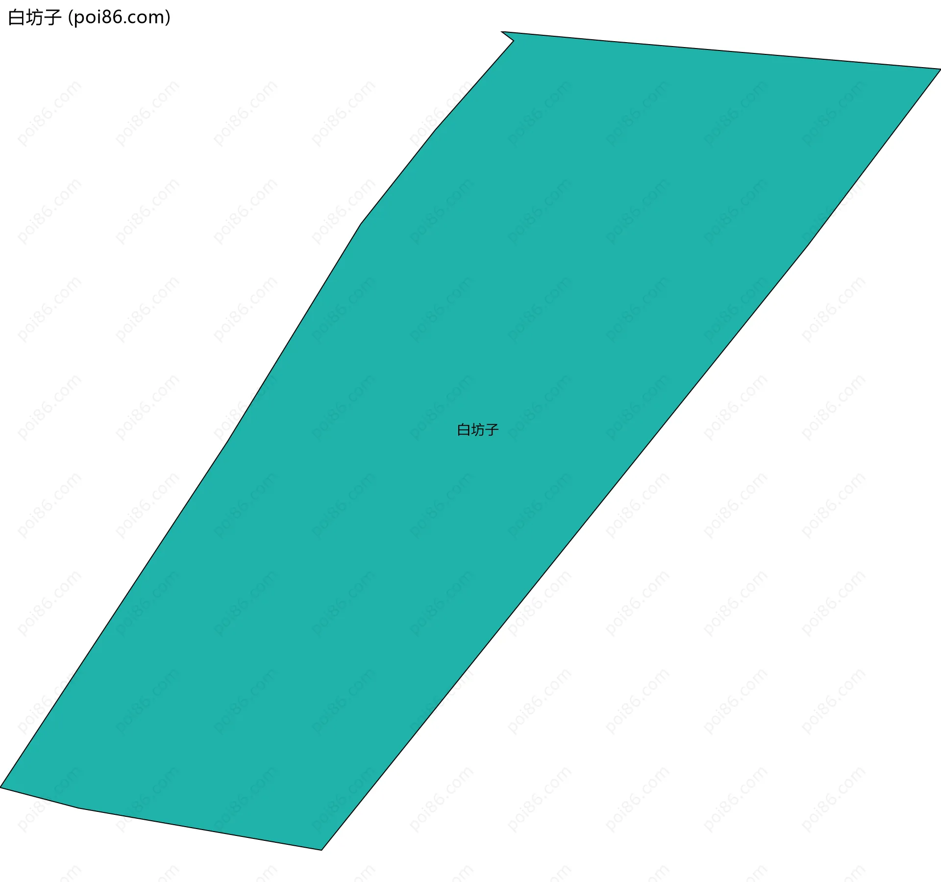 白坊子边界地图