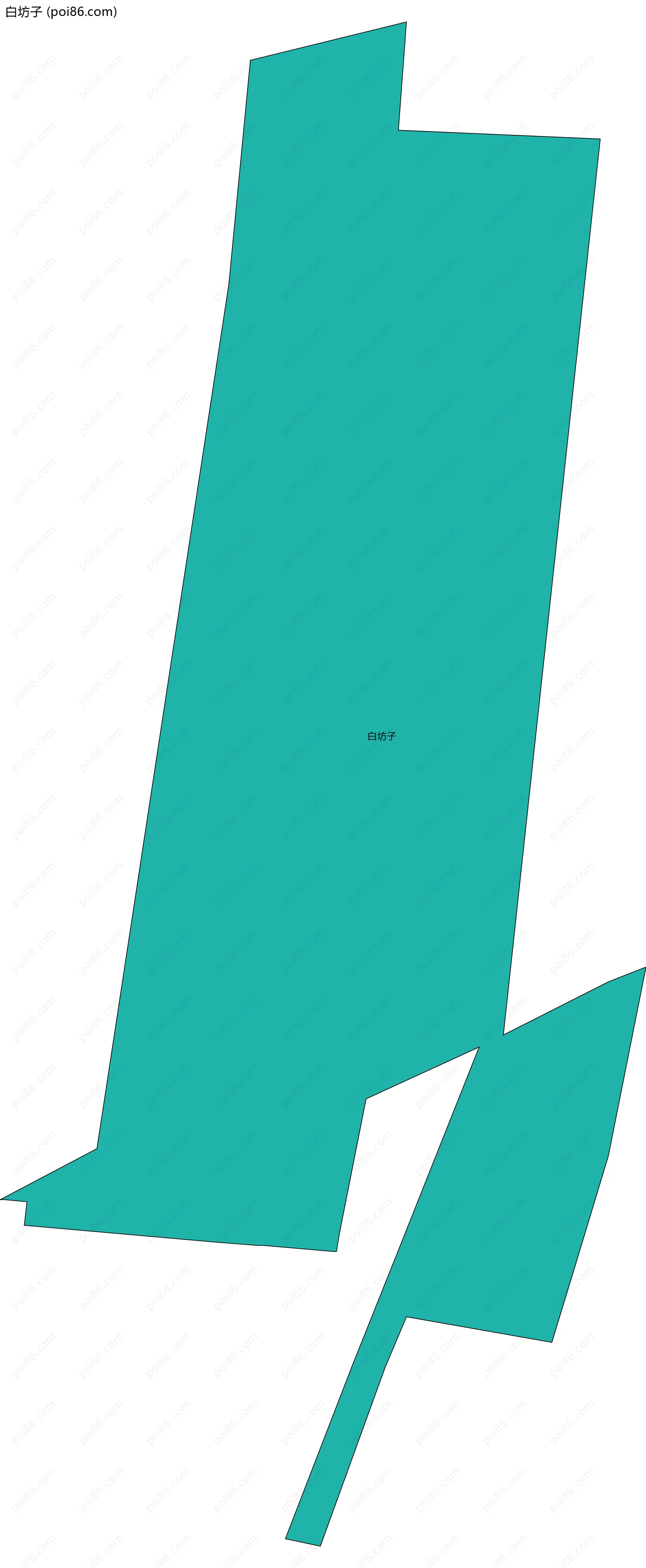 白坊子边界地图