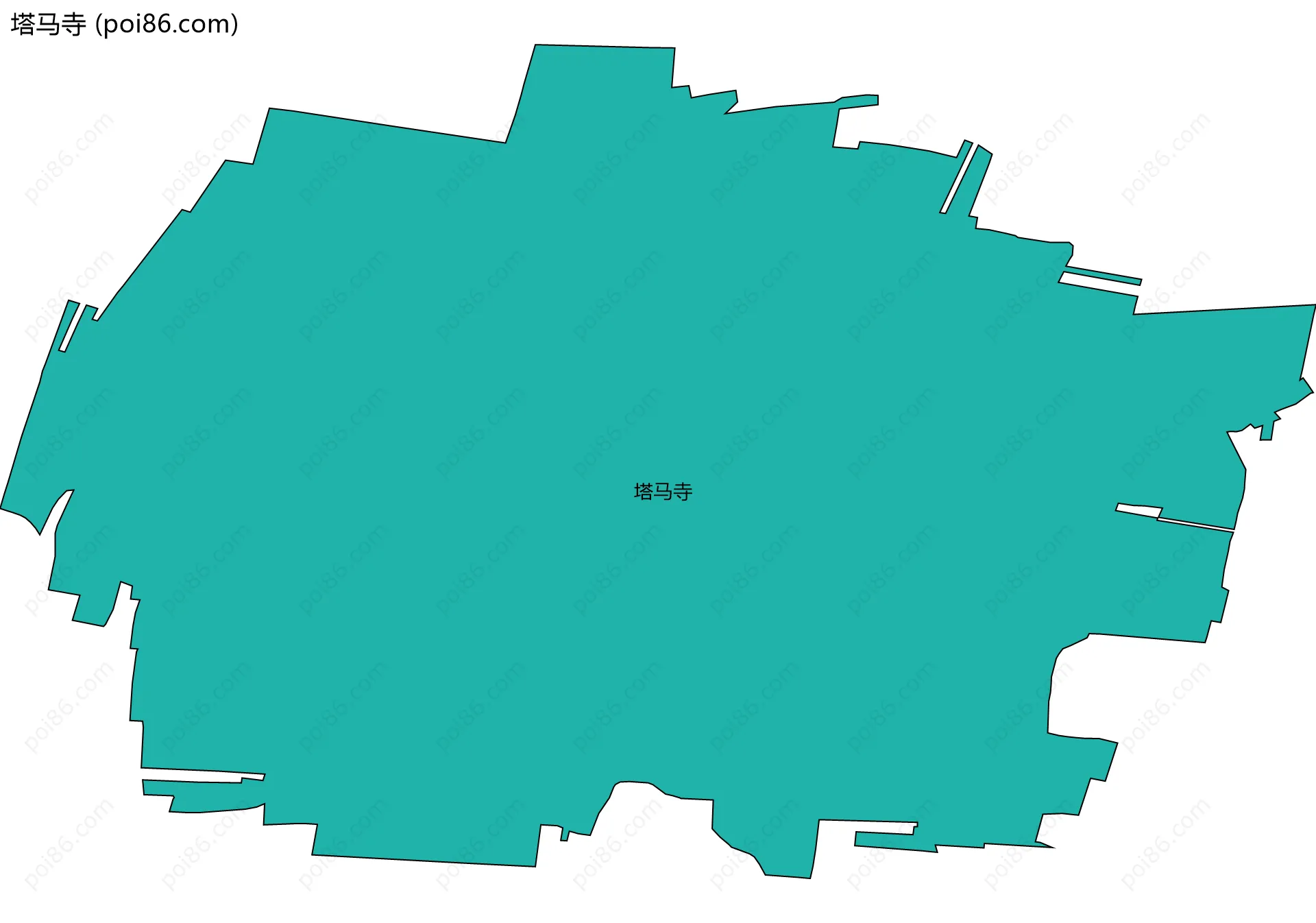 塔马寺边界地图